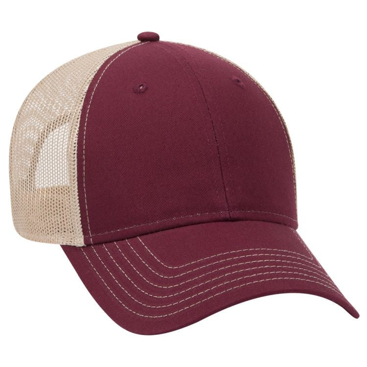 83-1239 OTTO CAP 6 Panel Low Profile Mesh Back Trucker Hat