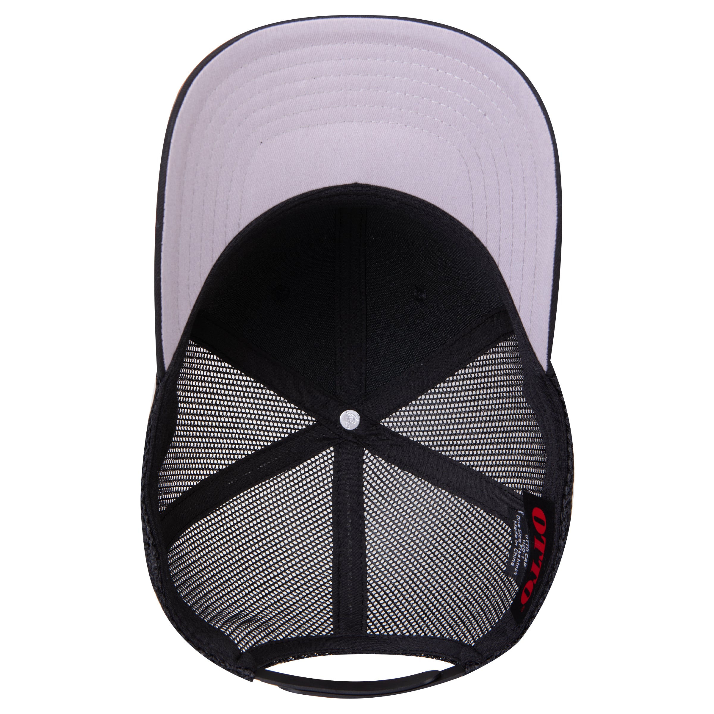 1120-1 OTTO CAP Seamless 6 Panel Mid Profile Mesh Back Trucker Hat