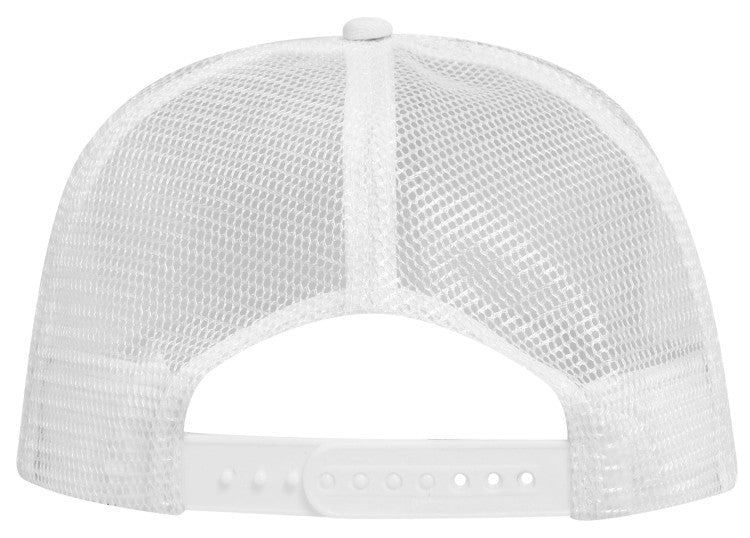 32-1104 OTTO CAP 5 Panel Mid Profile Mesh Back Trucker Hat