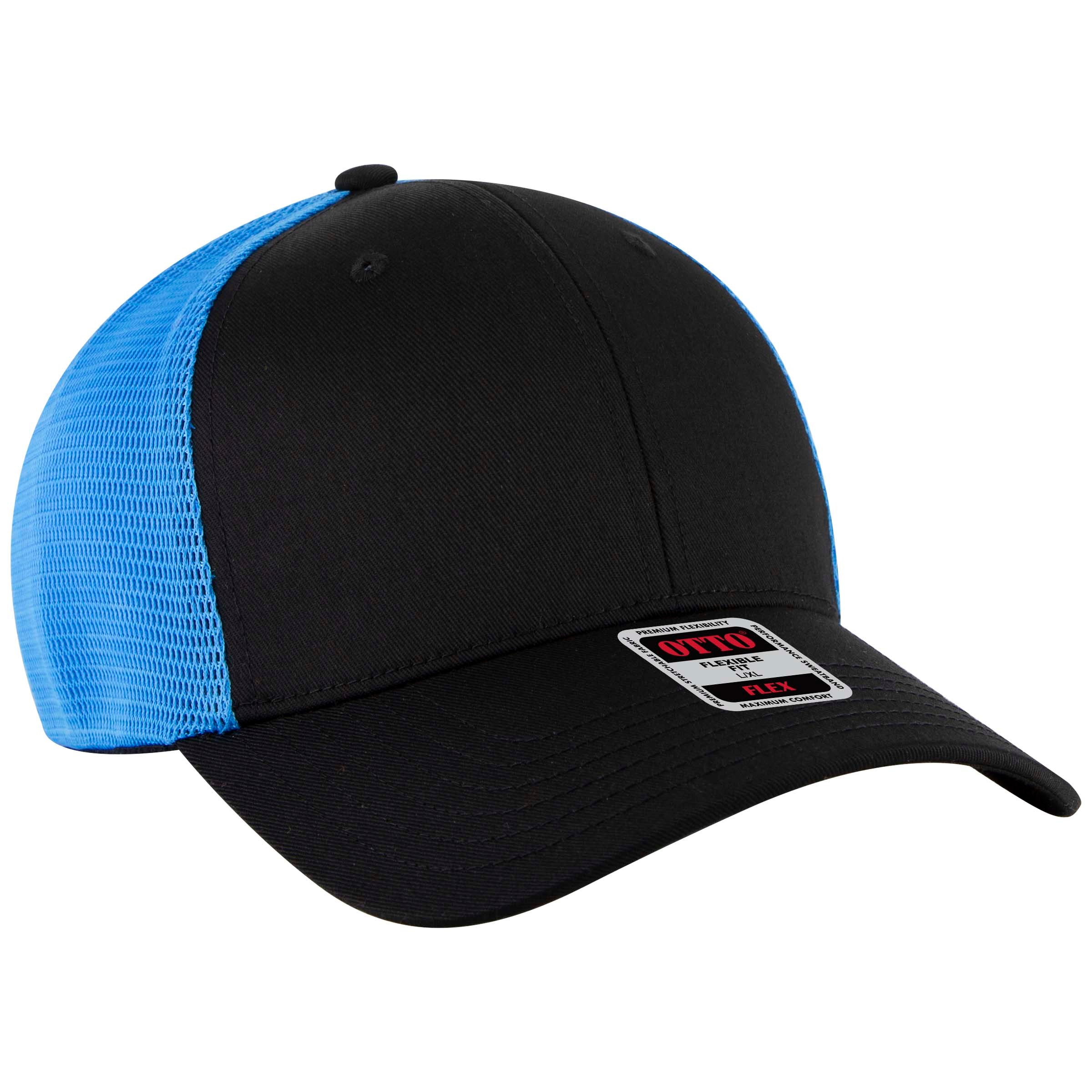 135-2 OTTO CAP "OTTO FLEX" 6 Panel Low Profile Mesh Back Trucker Hat