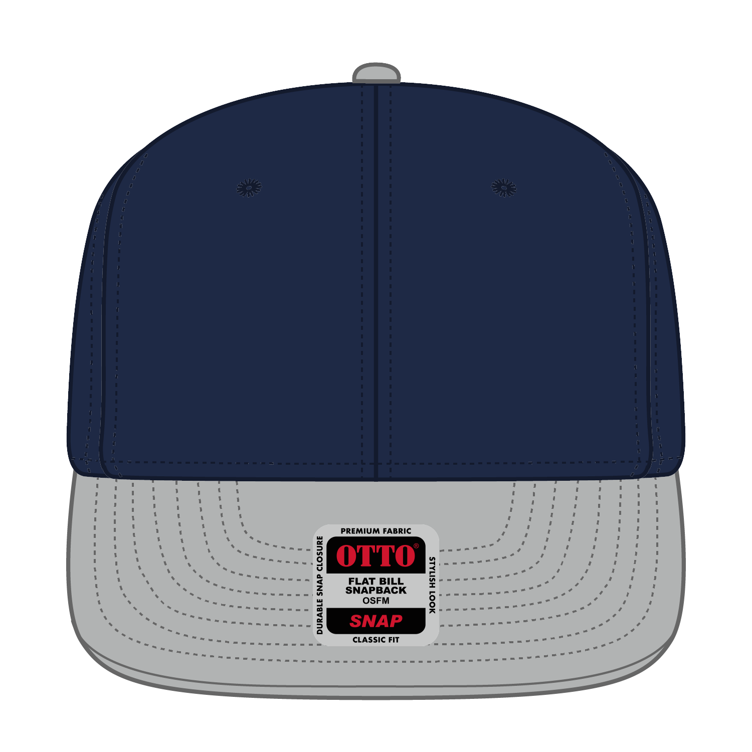 125-978 OTTO CAP "OTTO SNAP" 6 Panel Pro Style Snapback Hat