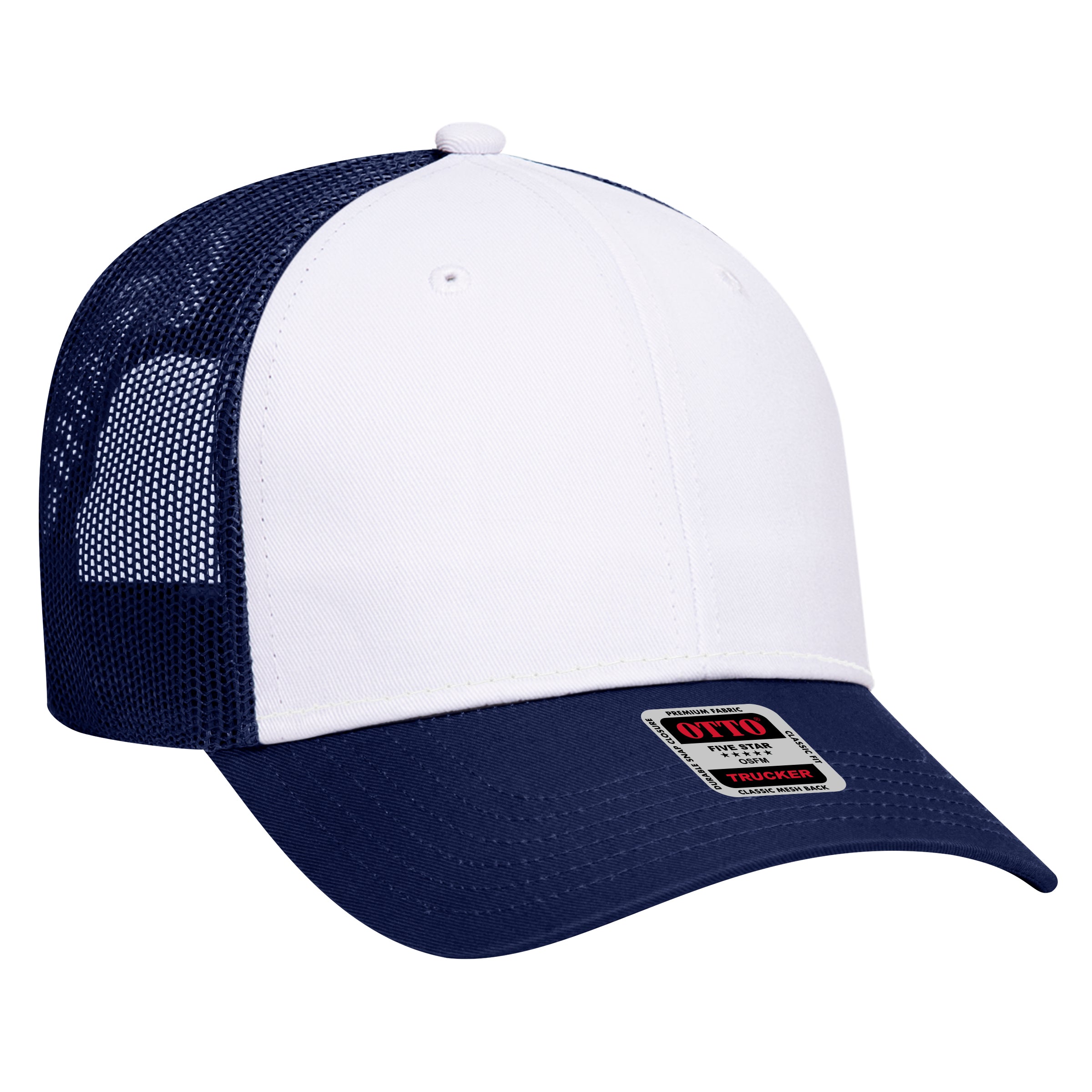 83-473 OTTO CAP 6 Panel Low Profile Mesh Back Trucker Hat