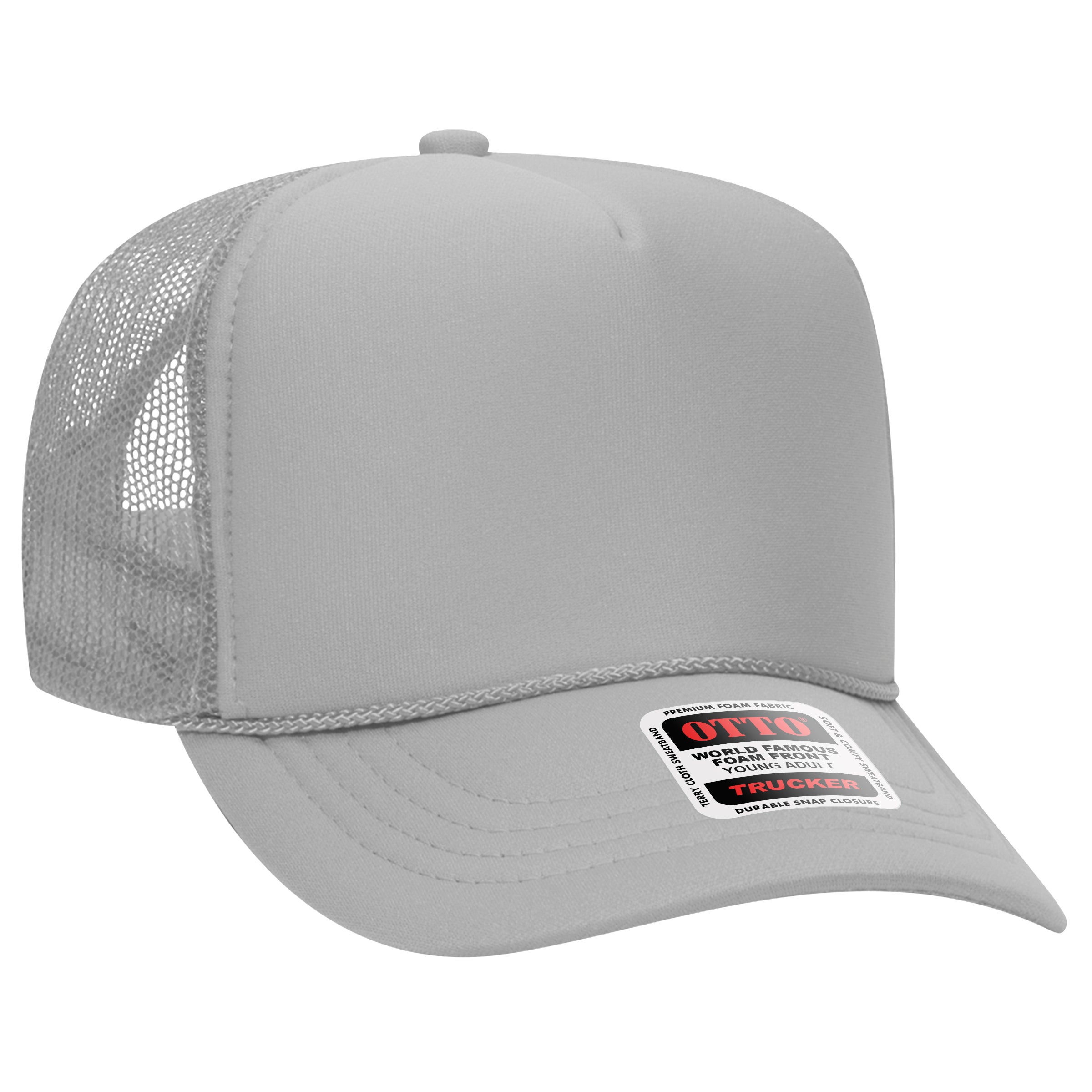 39-165 OTTO CAP 5 Panel High Crown Mesh Back Trucker Hat