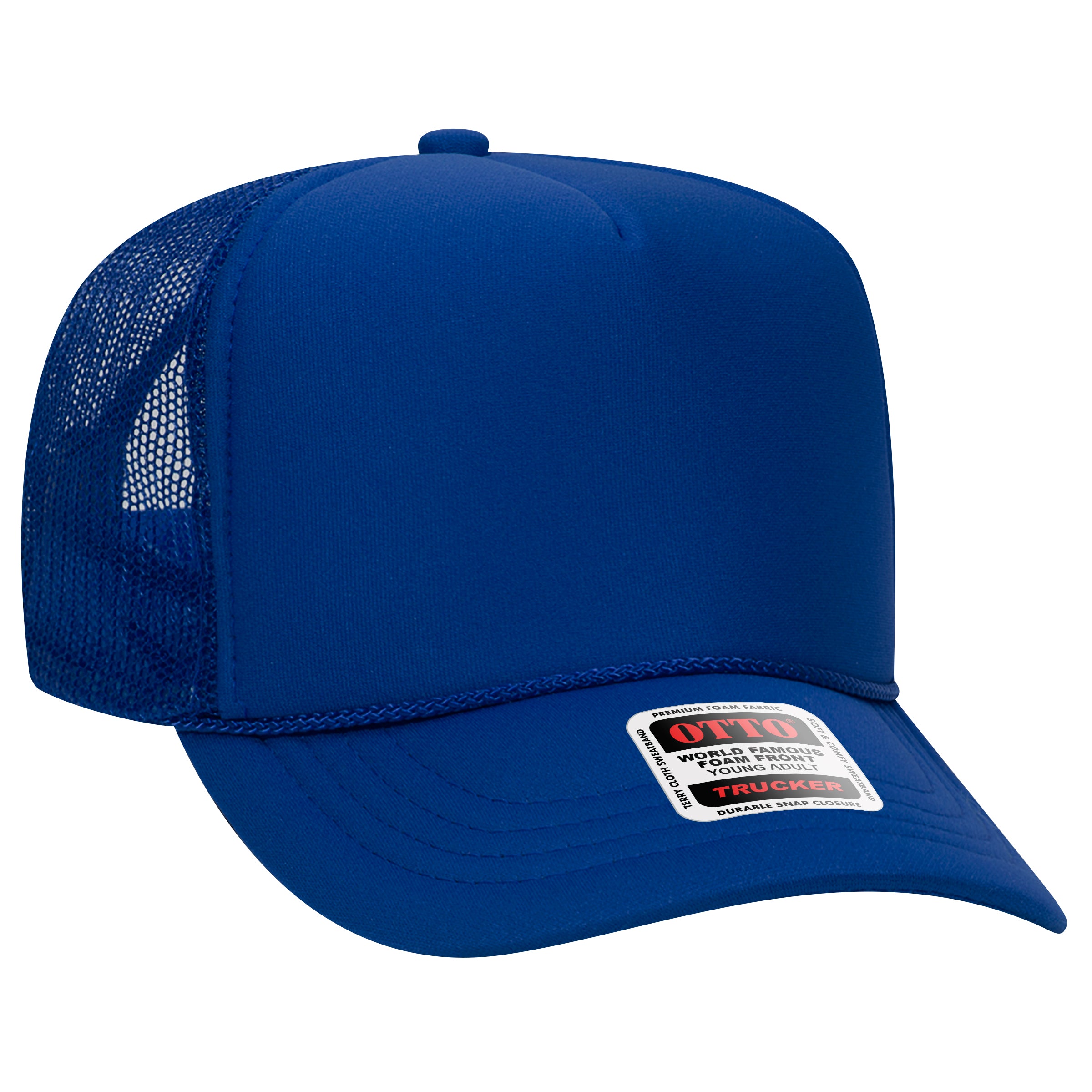 39-165 OTTO CAP 5 Panel High Crown Mesh Back Trucker Hat