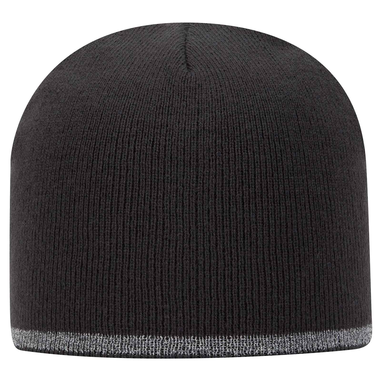 91-1237 OTTO CAP 9" Classic Knit Beanie w/ Reflective Stripe