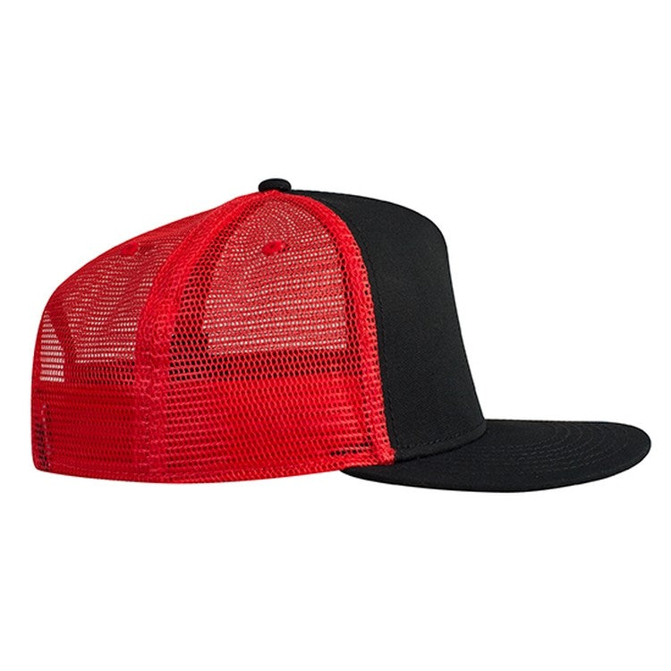 154-1124 OTTO CAP "OTTO SNAP" 5 Panel Mid Profile Mesh Back Trucker Snapback Hat