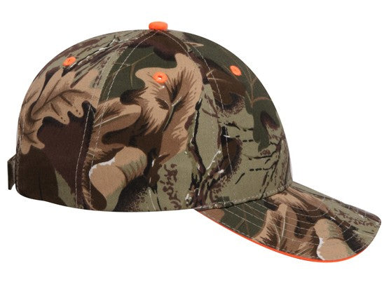 71-602 OTTO CAP Camouflage 6 Panel Low Profile Baseball Cap