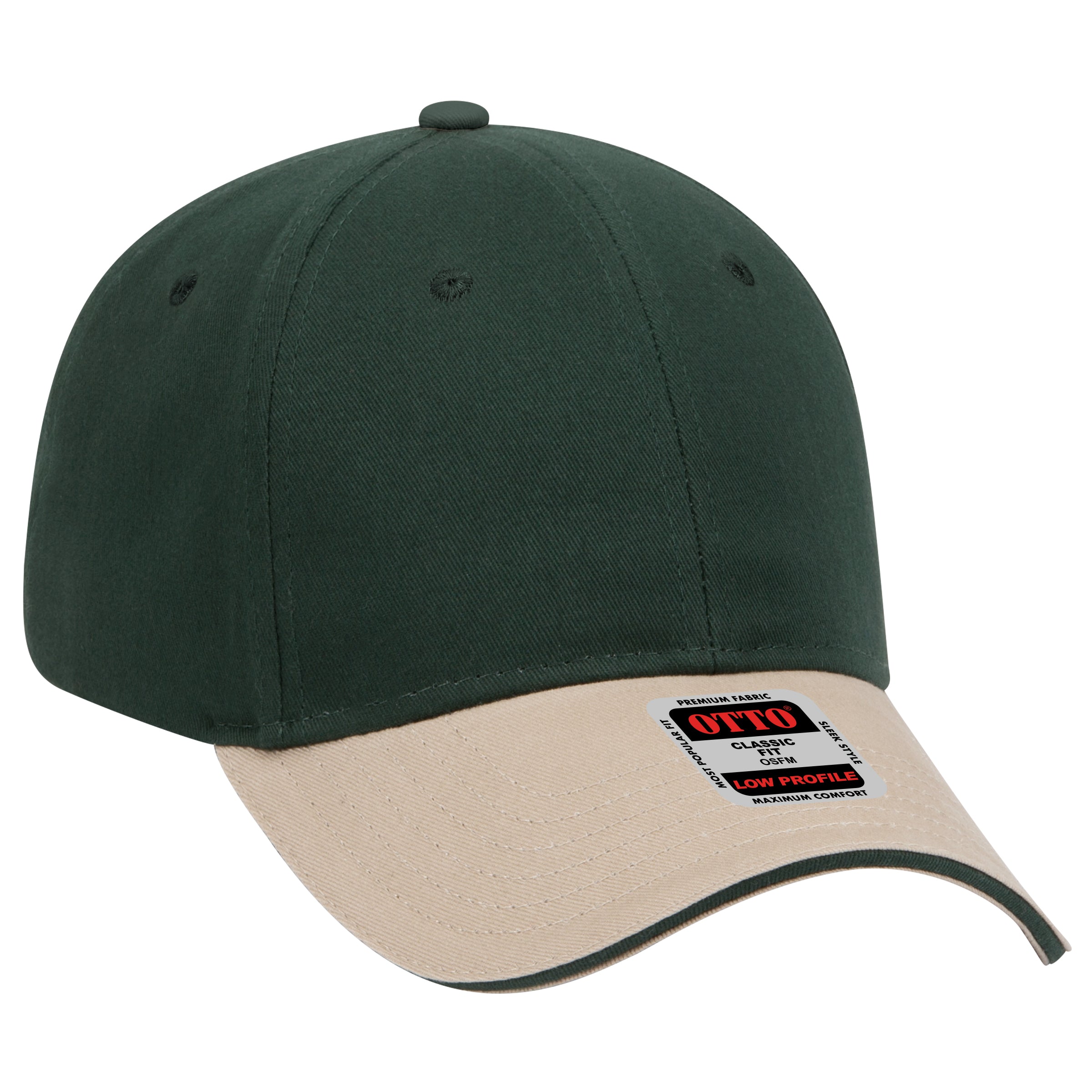 23-430 OTTO CAP 6 Panel Low Profile Baseball Cap