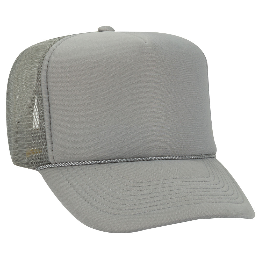 39-165 OTTO CAP 5 Panel High Crown Mesh Back Trucker Hat
