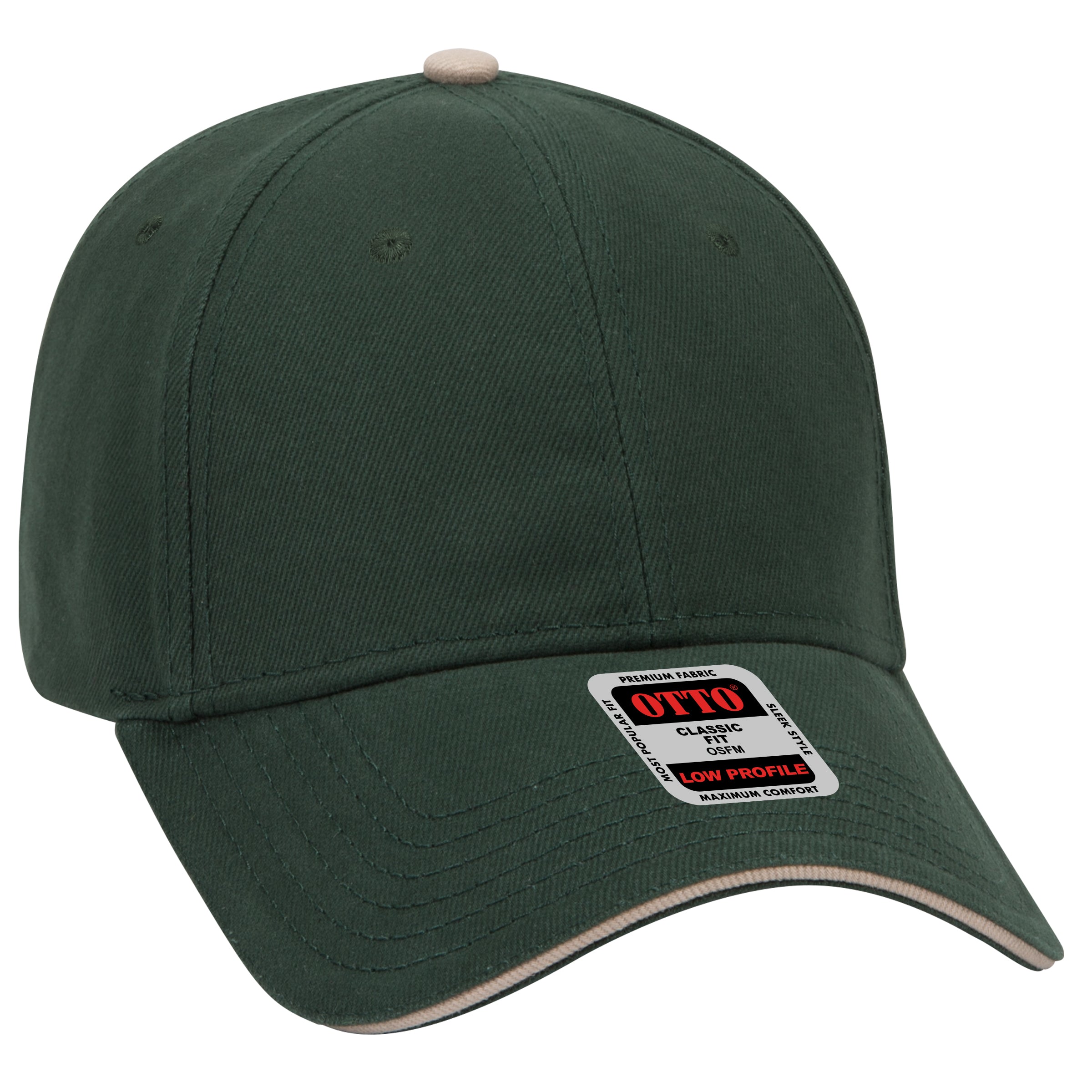 23-255 OTTO CAP 6 Panel Low Profile Baseball Cap