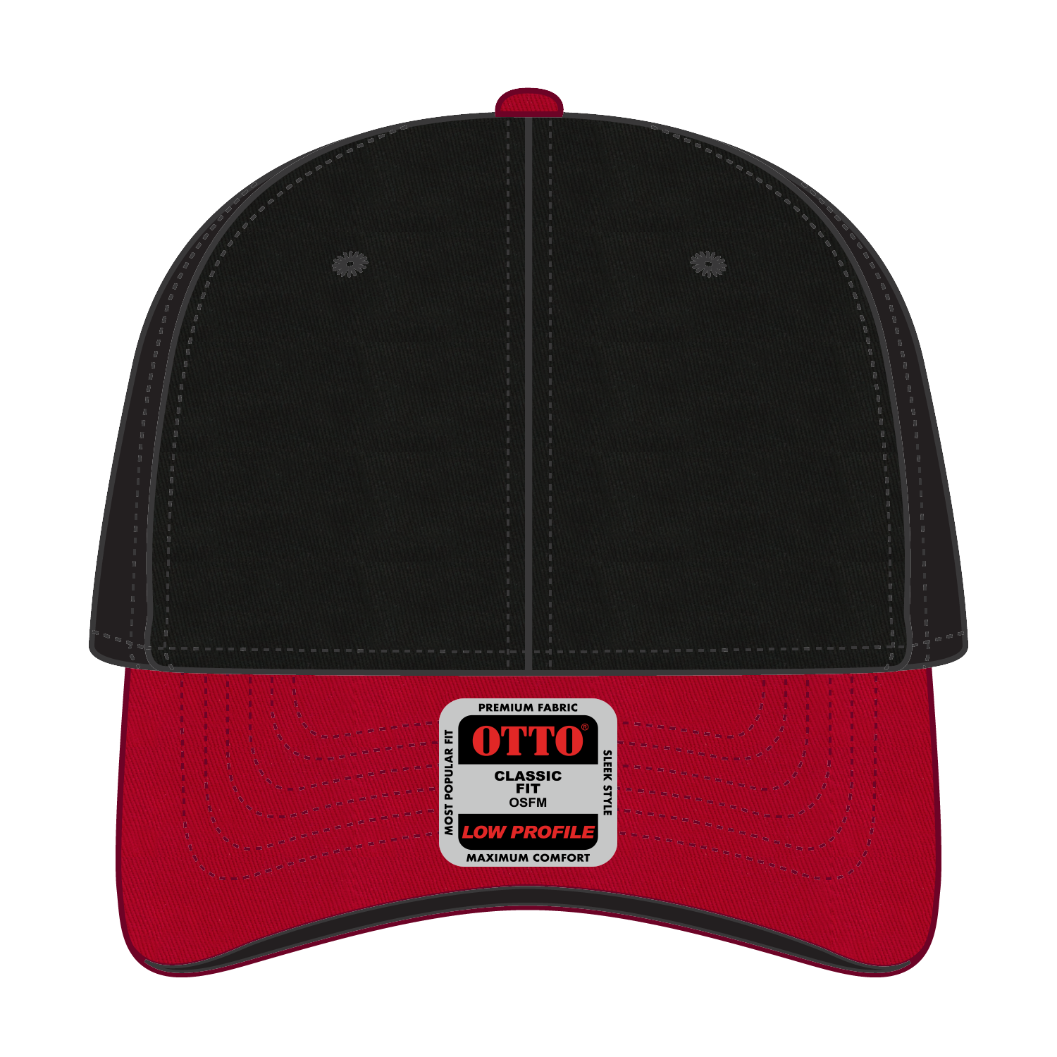 23-434 OTTO CAP 6 Panel Low Profile Baseball Cap