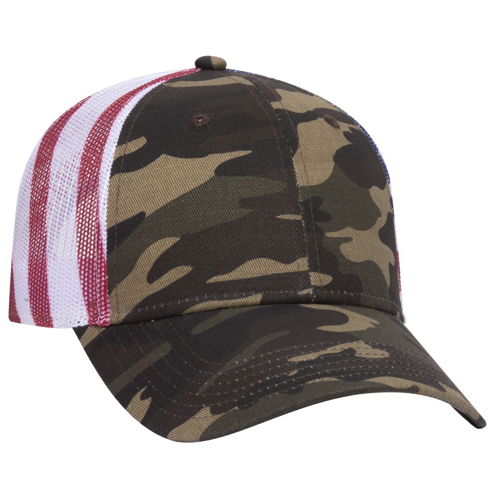 88-1280 OTTO CAP 6 Panel Low Profile Mesh Back Trucker Hat