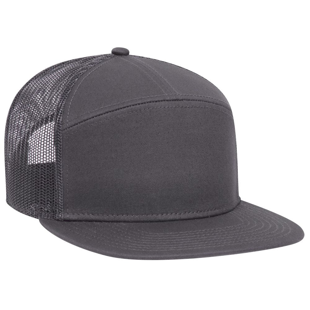 172-1298 OTTO CAP "OTTO SNAP" 7 Panel Mesh Back Trucker Snapback Hat