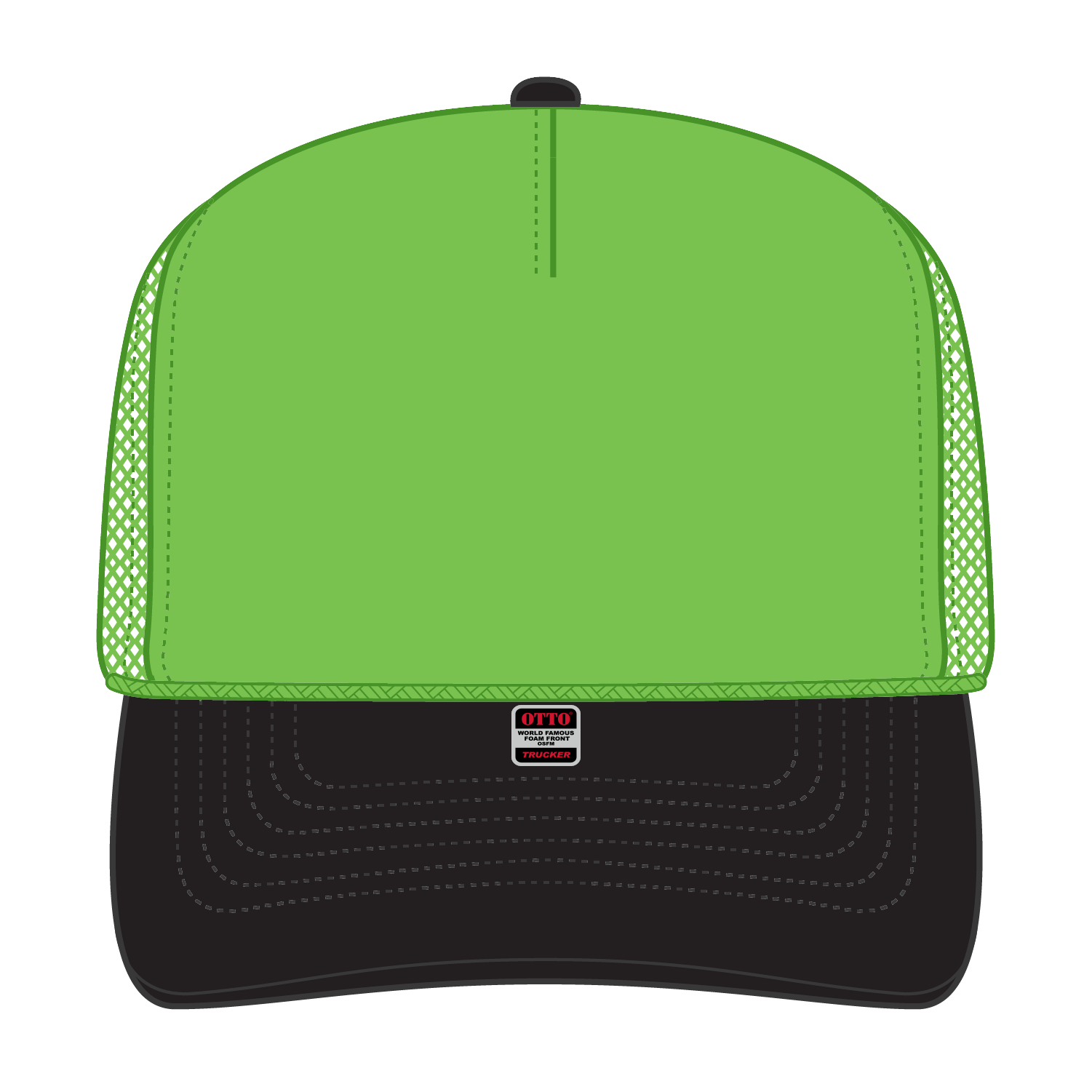 39-165 OTTO CAP 5 Panel High Crown Mesh Back Trucker Hat