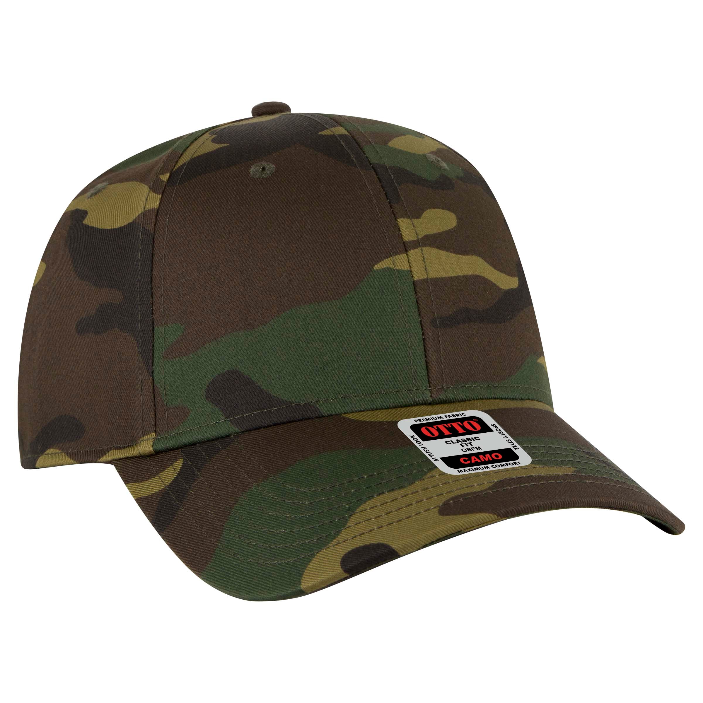 78-353 OTTO CAP Camouflage 6 Panel Low Profile Baseball Cap