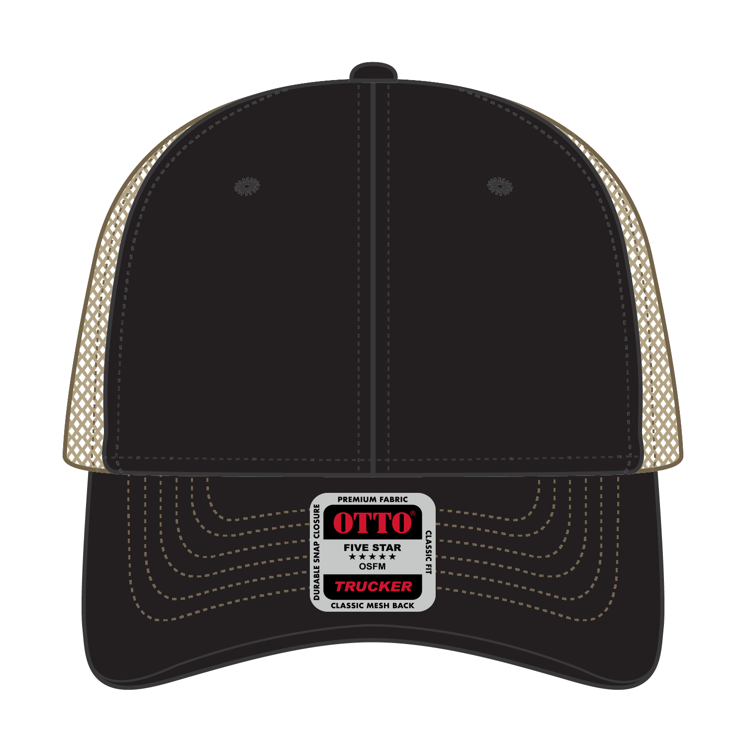 83-1239 OTTO CAP 6 Panel Low Profile Mesh Back Trucker Hat