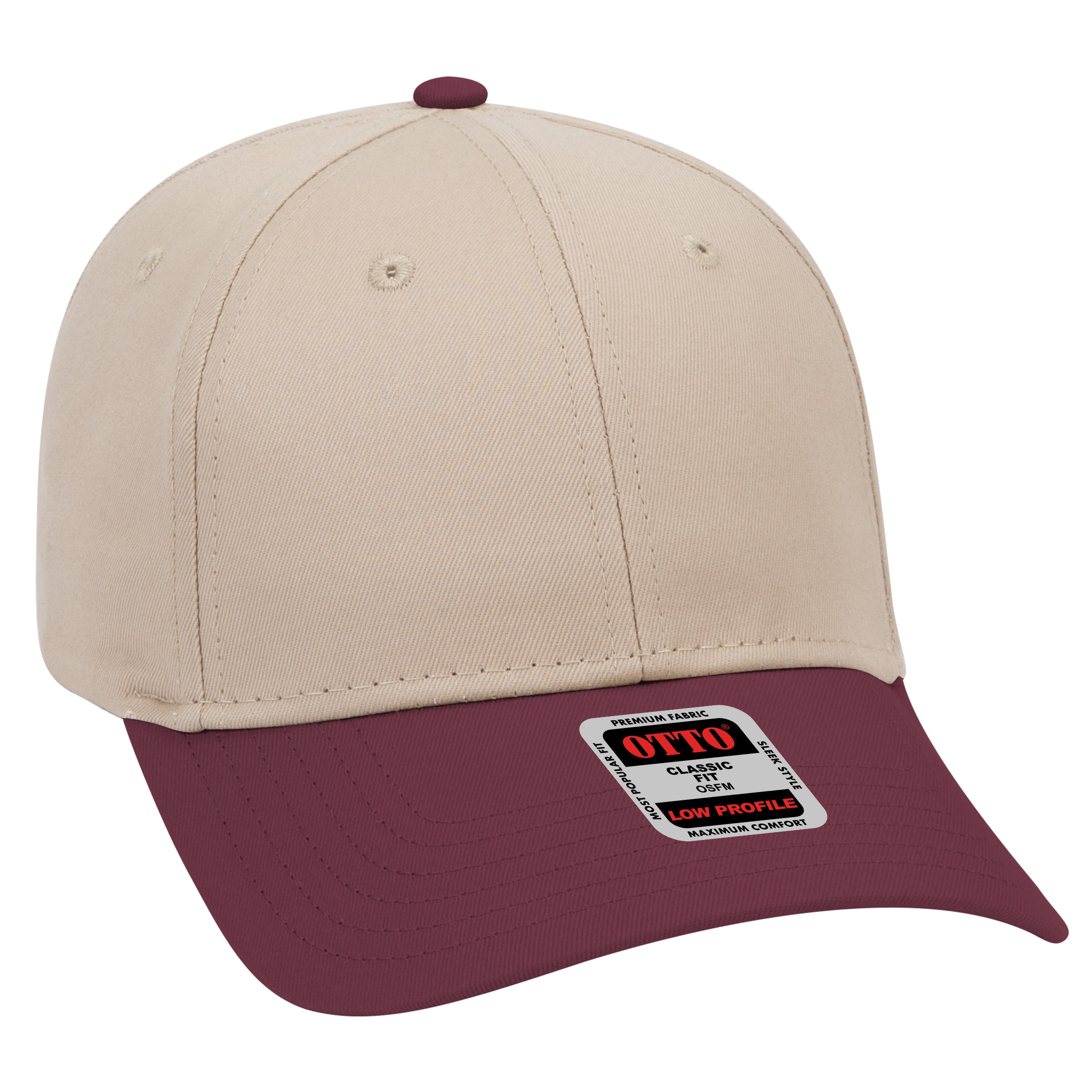 19-536 OTTO CAP 6 Panel Low Profile Baseball Cap