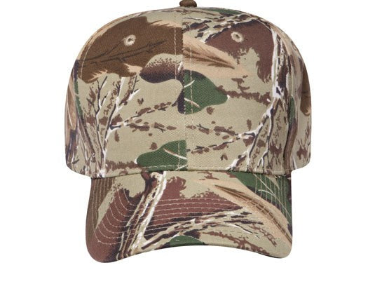 44-051 OTTO CAP Camouflage 6 Panel Mid Profile Baseball Cap