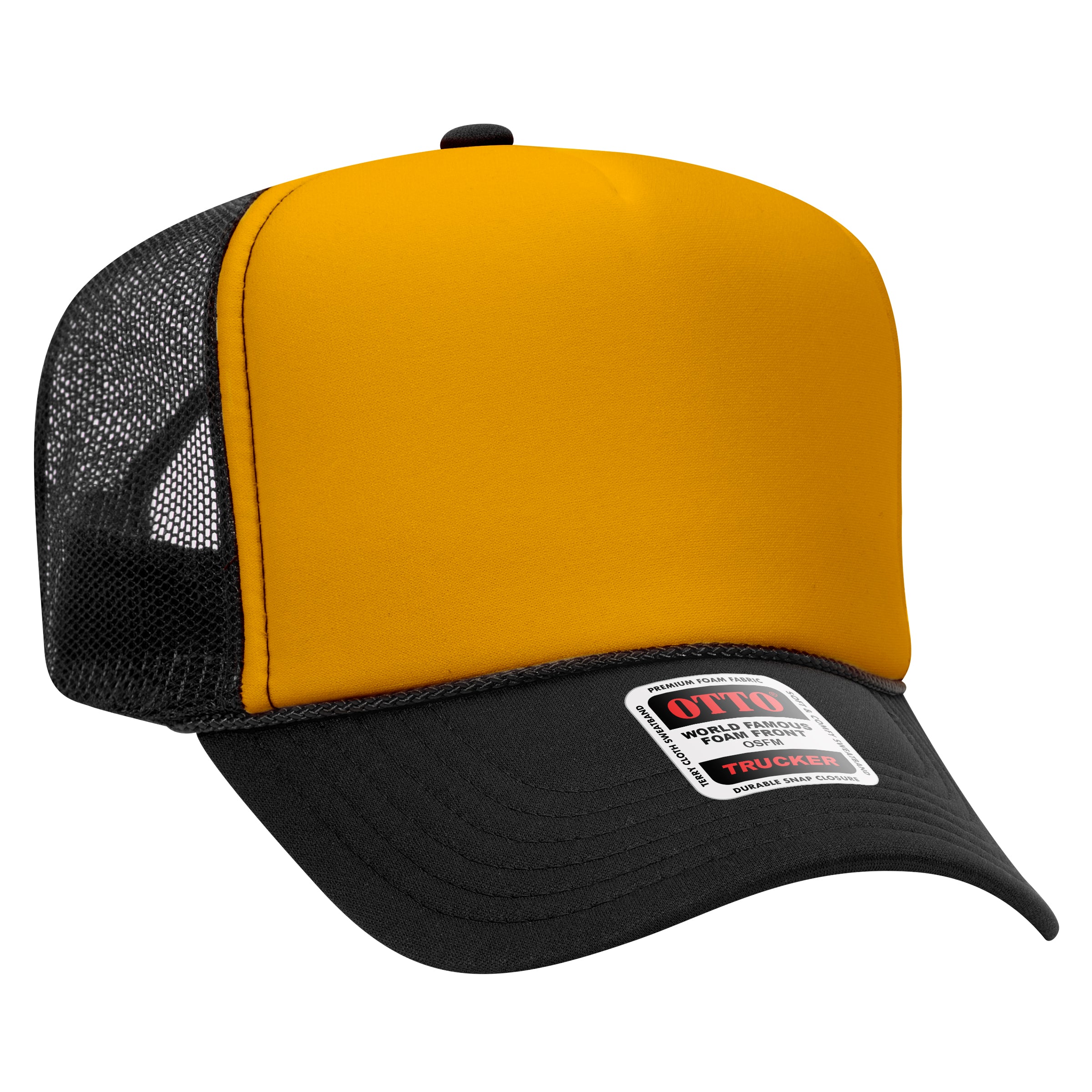 39-165 OTTO CAP 5 Panel High Crown Mesh Back Trucker Hat