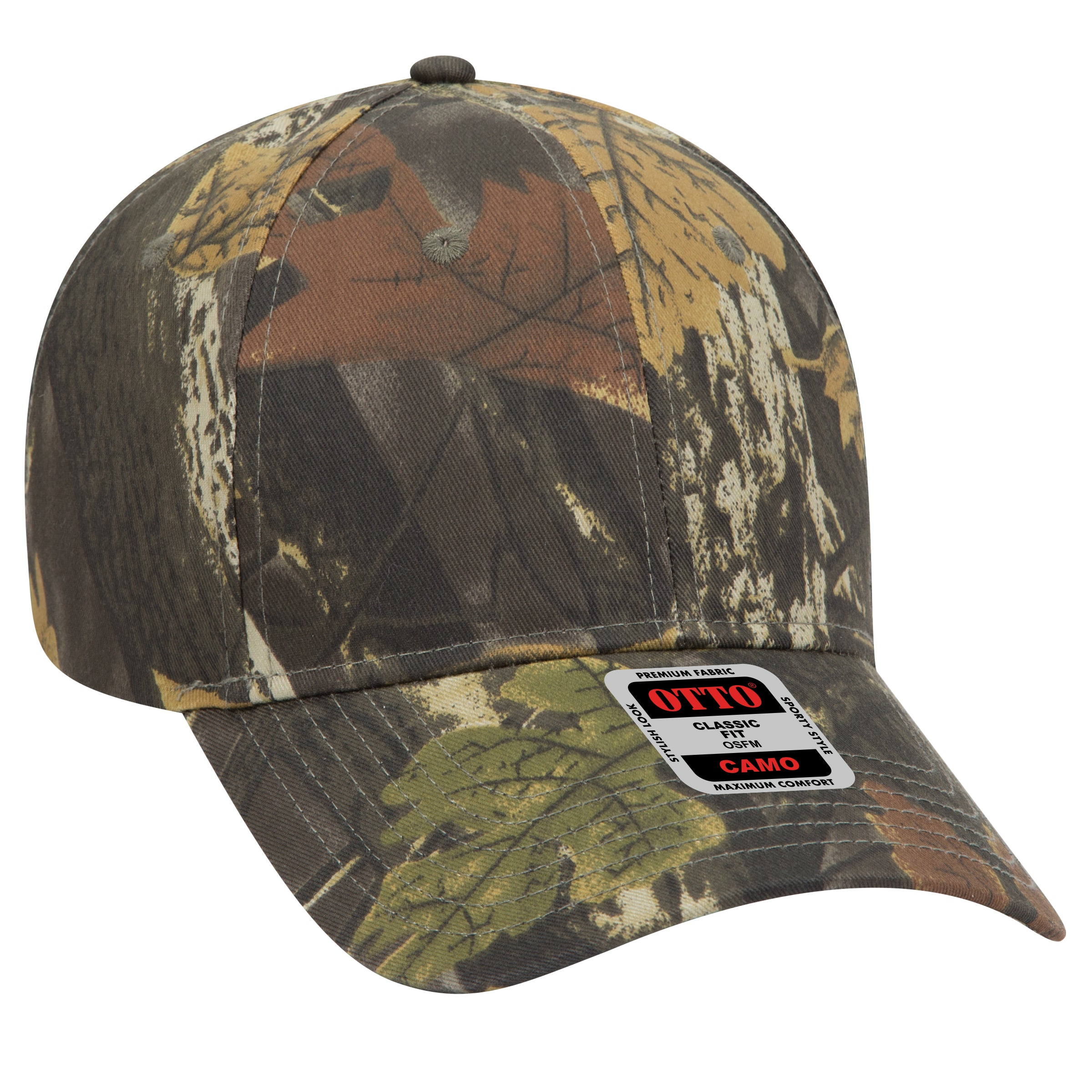 78-353 OTTO CAP Camouflage 6 Panel Low Profile Baseball Cap