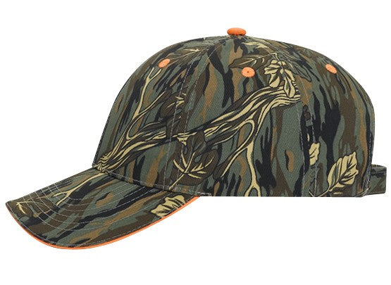 71-602 OTTO CAP Camouflage 6 Panel Low Profile Baseball Cap