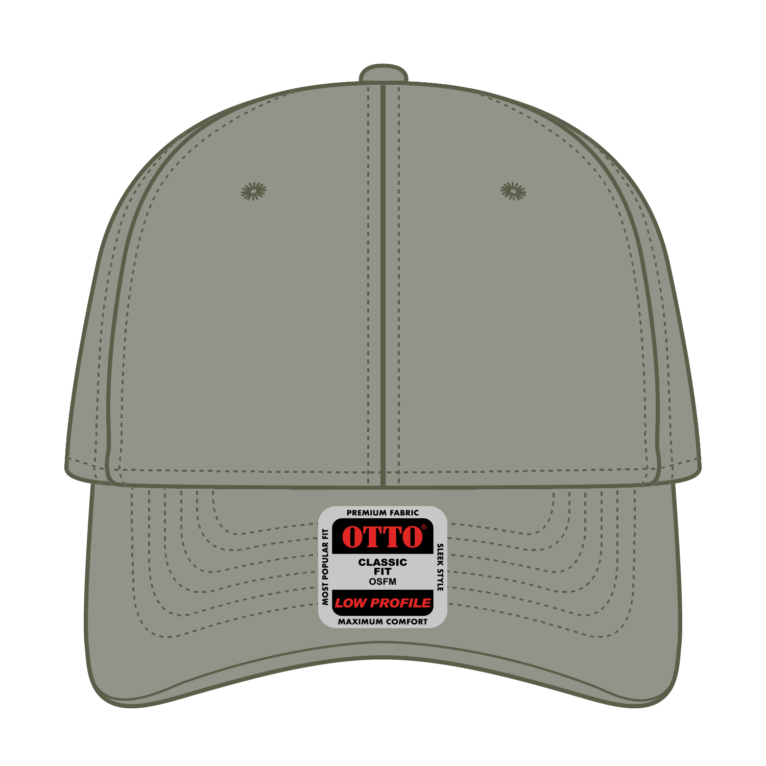 19-1203 OTTO CAP 6 Panel Low Profile Baseball Cap