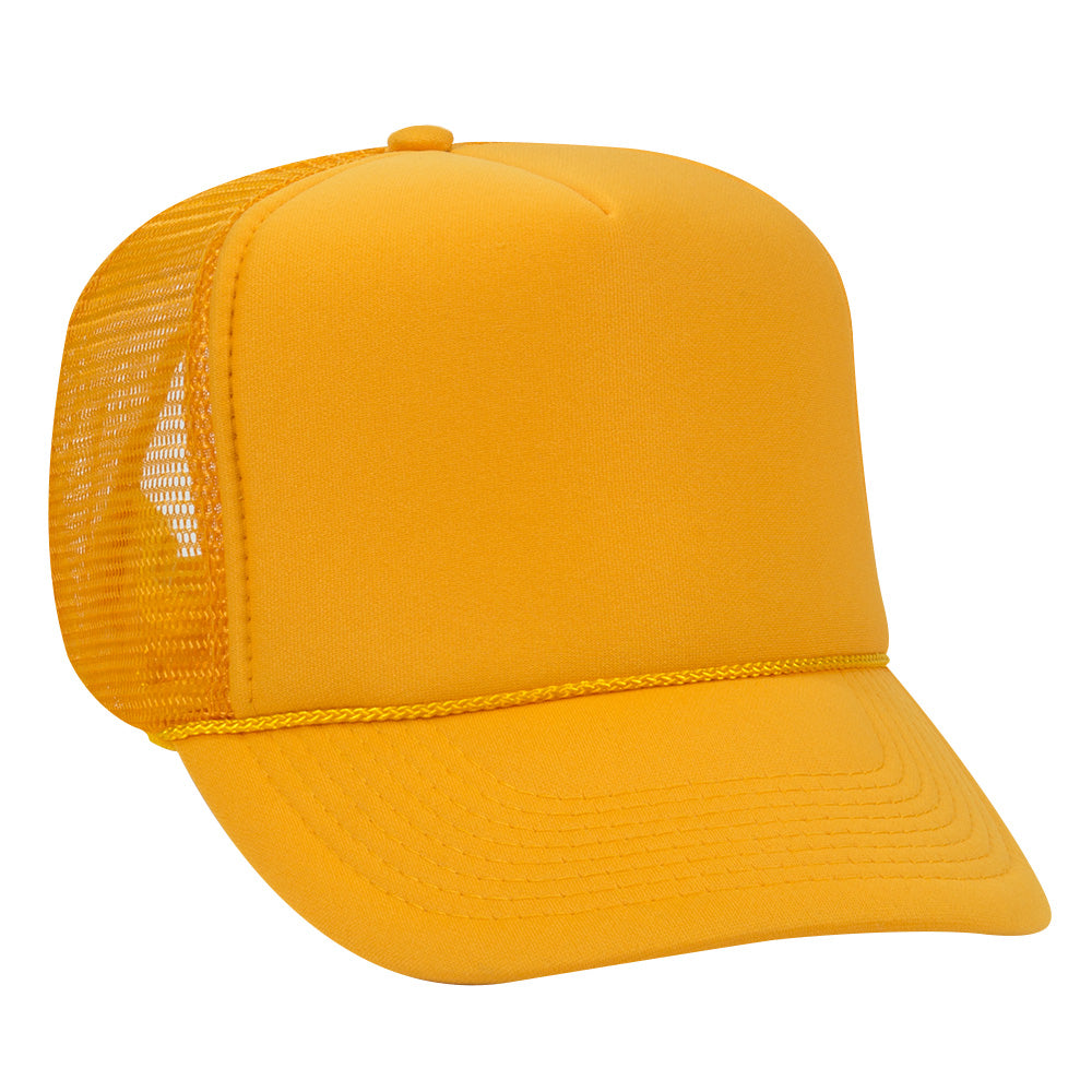 39-165 OTTO CAP 5 Panel High Crown Mesh Back Trucker Hat