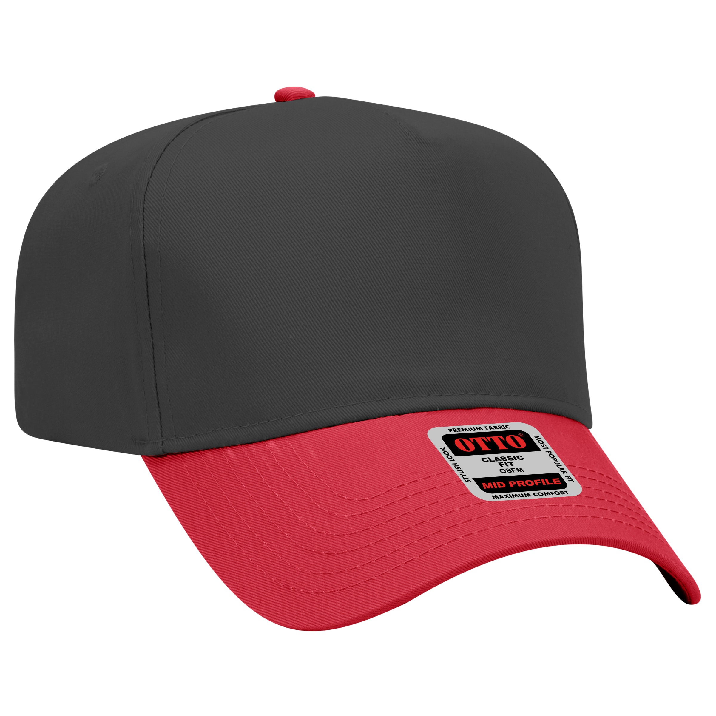 31-069 OTTO CAP 5 Panel Mid Profile Baseball Cap
