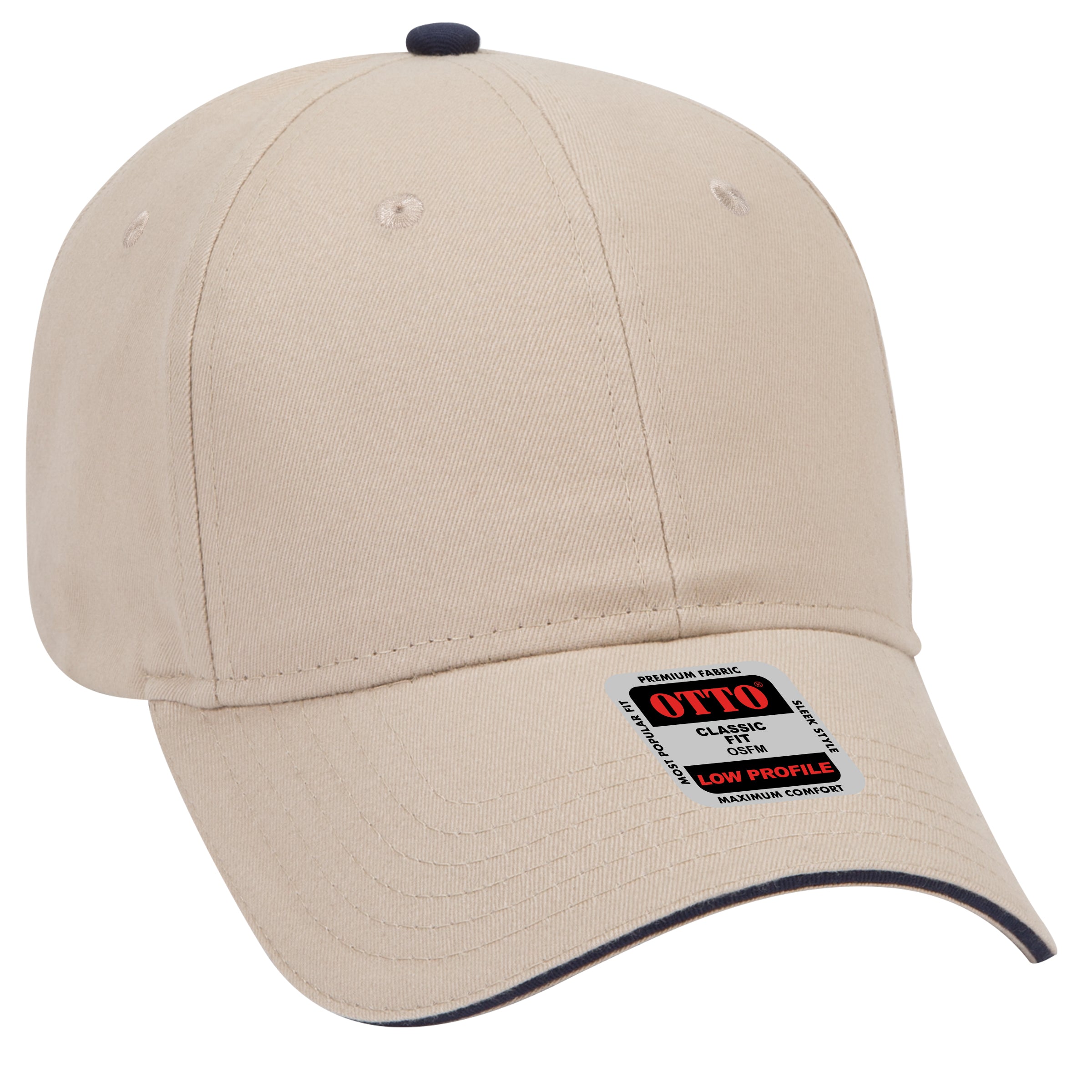 23-430 OTTO CAP 6 Panel Low Profile Baseball Cap