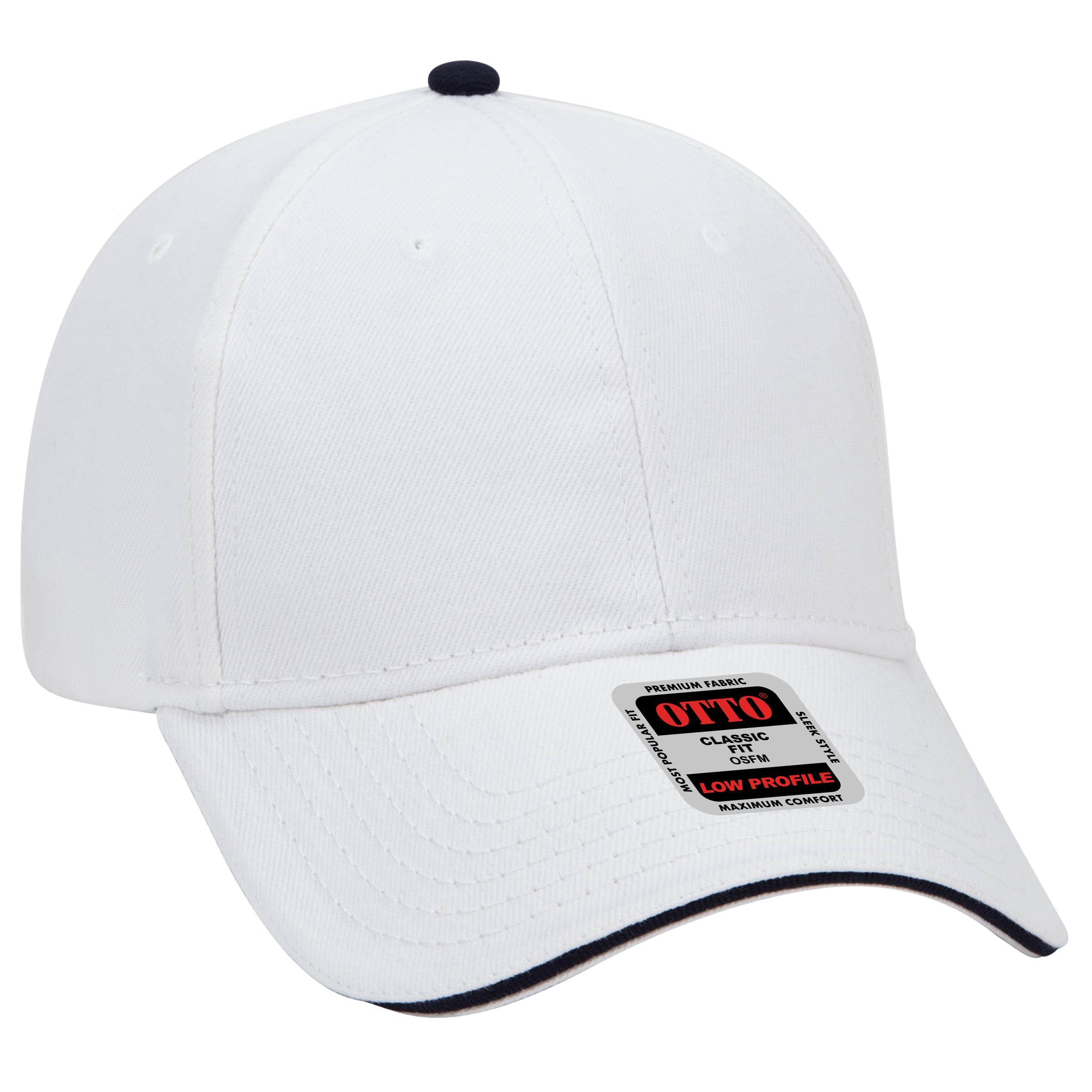 23-255 OTTO CAP 6 Panel Low Profile Baseball Cap