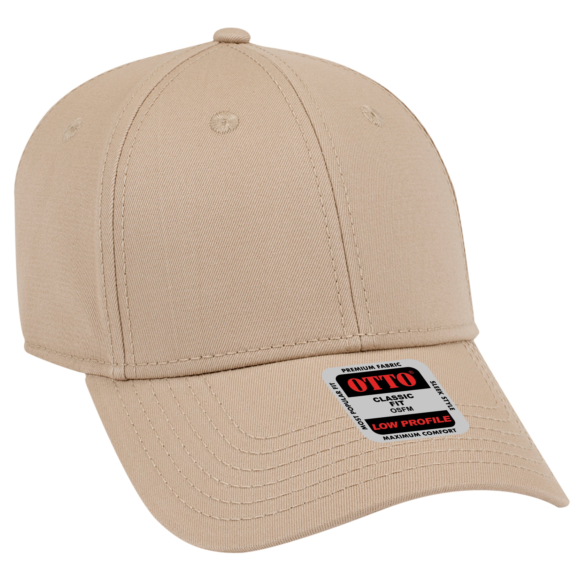 19-1203 OTTO CAP 6 Panel Low Profile Baseball Cap