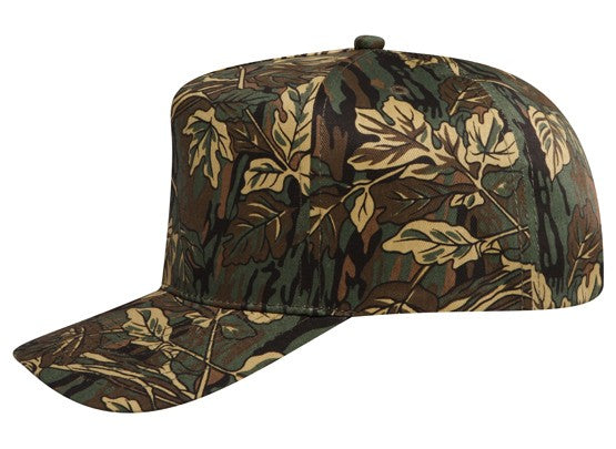 46-047 OTTO CAP Camouflage 5 Panel Mid Profile Baseball Cap