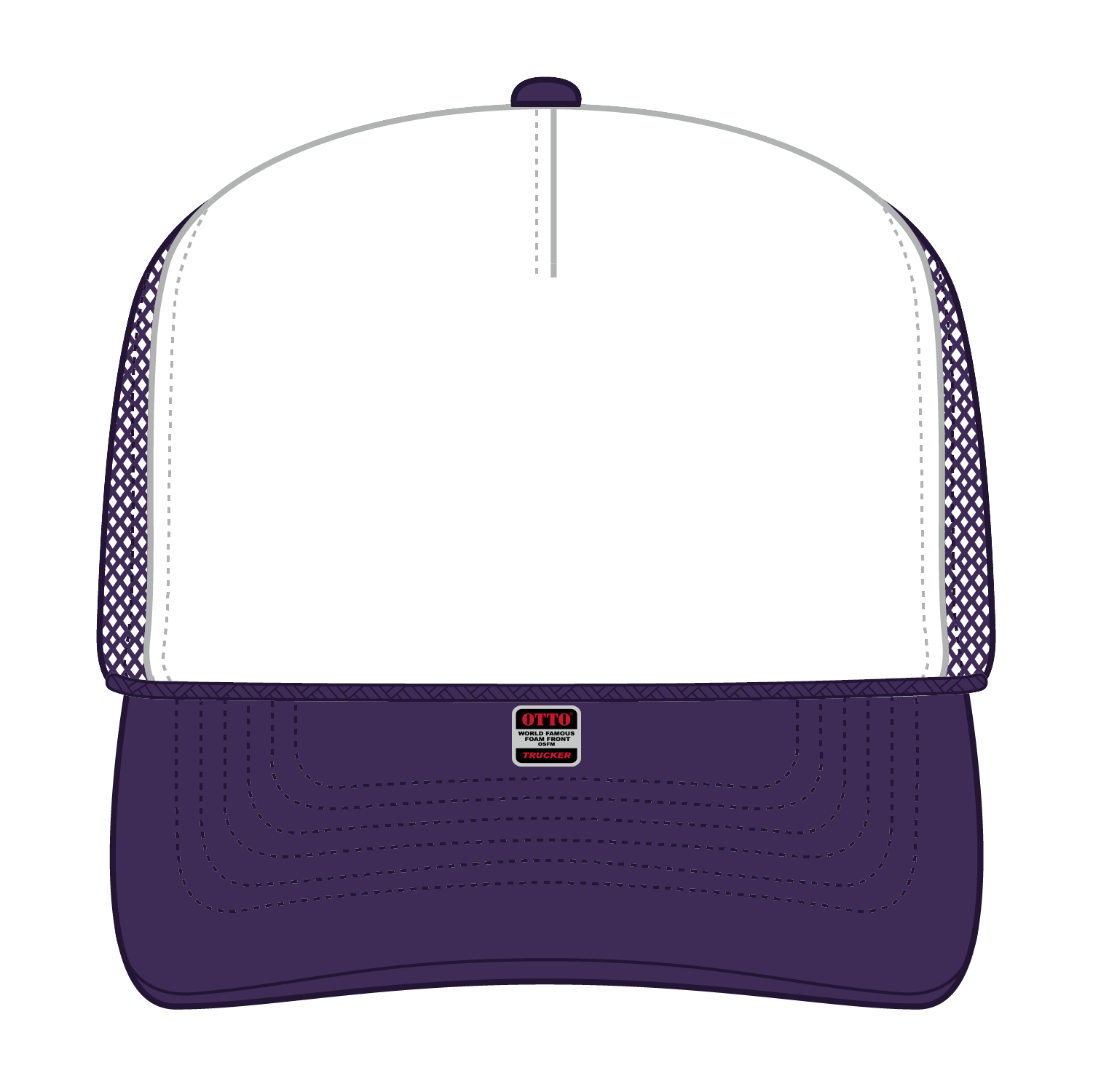 39-165 OTTO CAP 5 Panel High Crown Mesh Back Trucker Hat