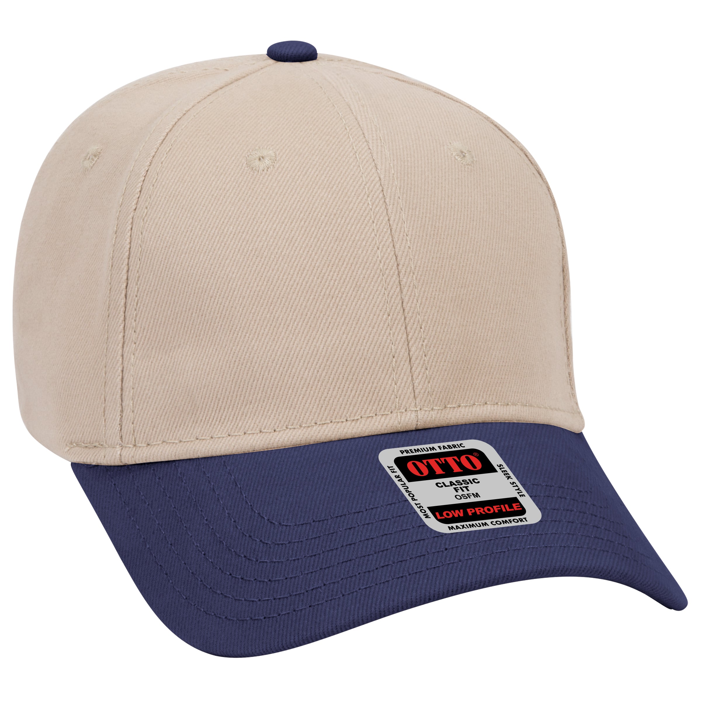 19-251 OTTO CAP 6 Panel Low Profile Baseball Cap