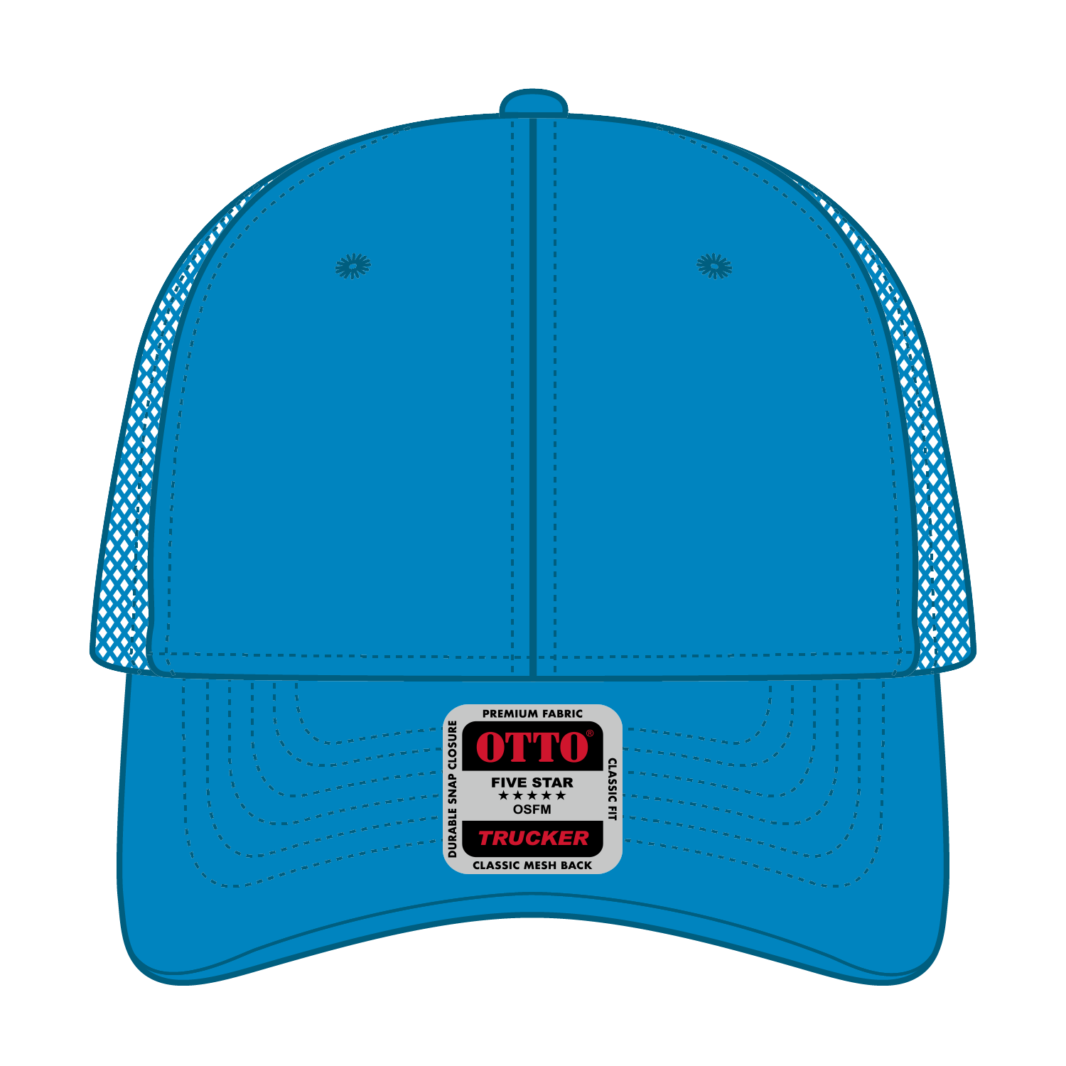 83-473 OTTO CAP 6 Panel Low Profile Mesh Back Trucker Hat