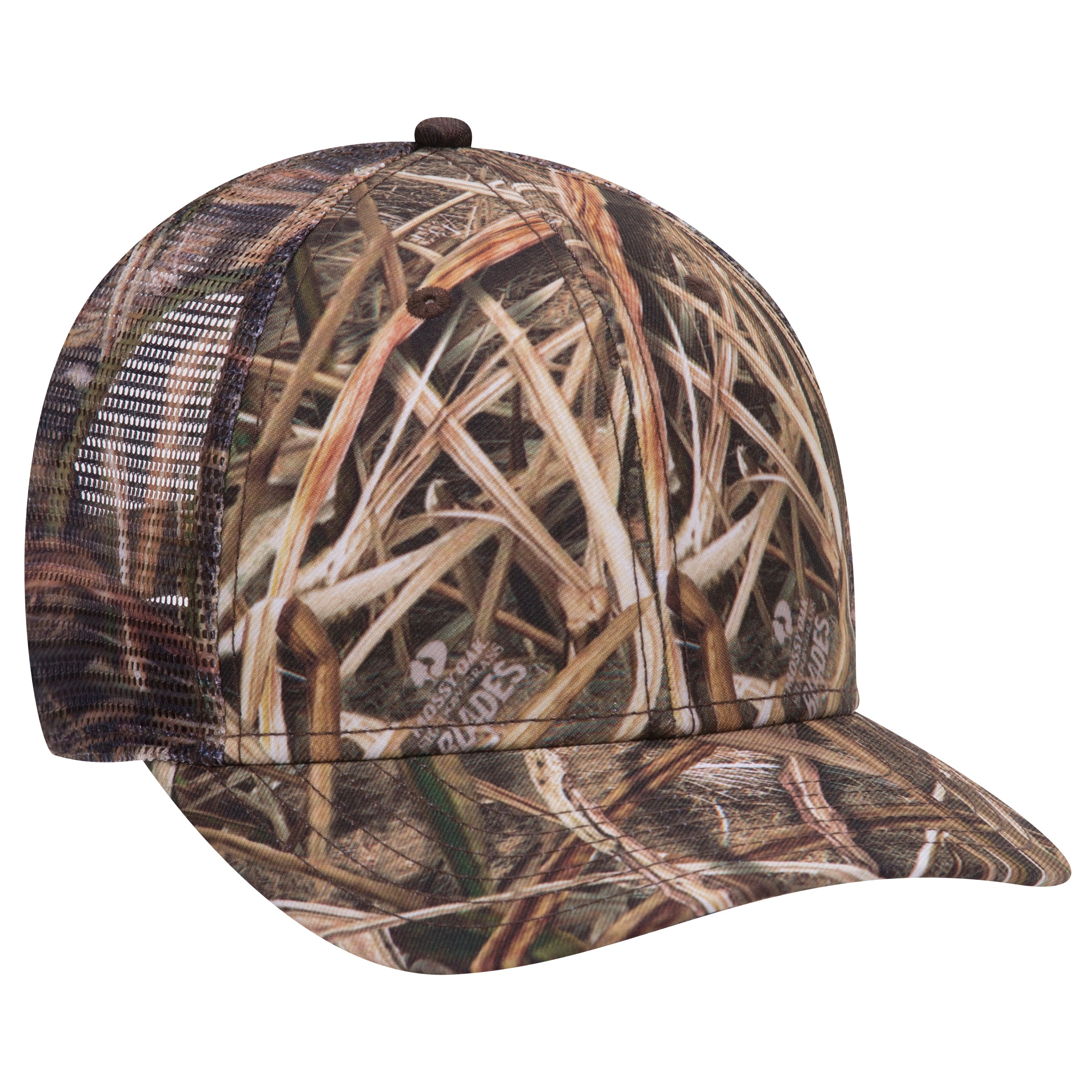 171-1292 OTTO CAP Mossy Oak Camouflage Superior Polyester Twill 6 Panel Low Profile Mesh Back Baseball Cap