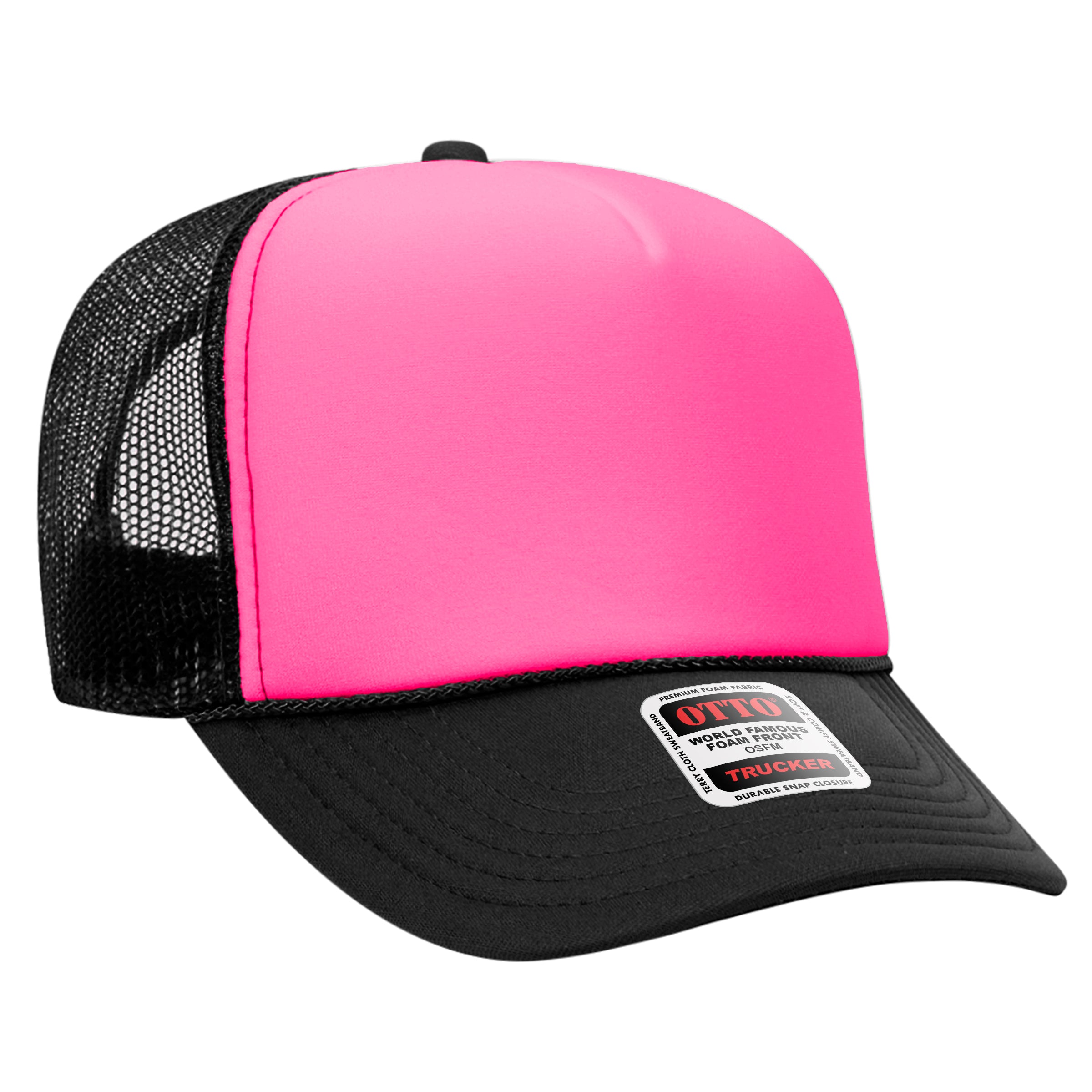 39-165 OTTO CAP 5 Panel High Crown Mesh Back Trucker Hat