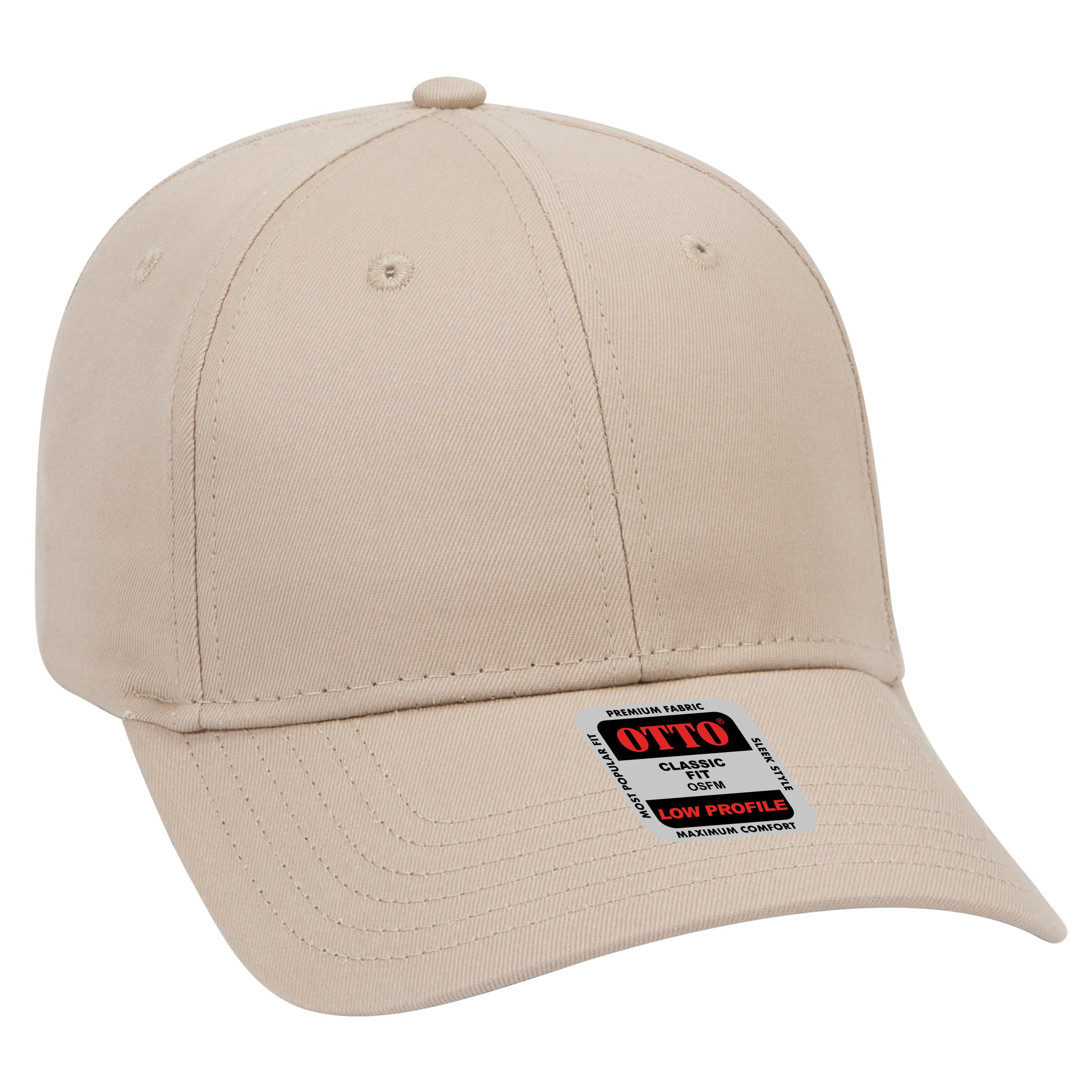19-536 OTTO CAP 6 Panel Low Profile Baseball Cap