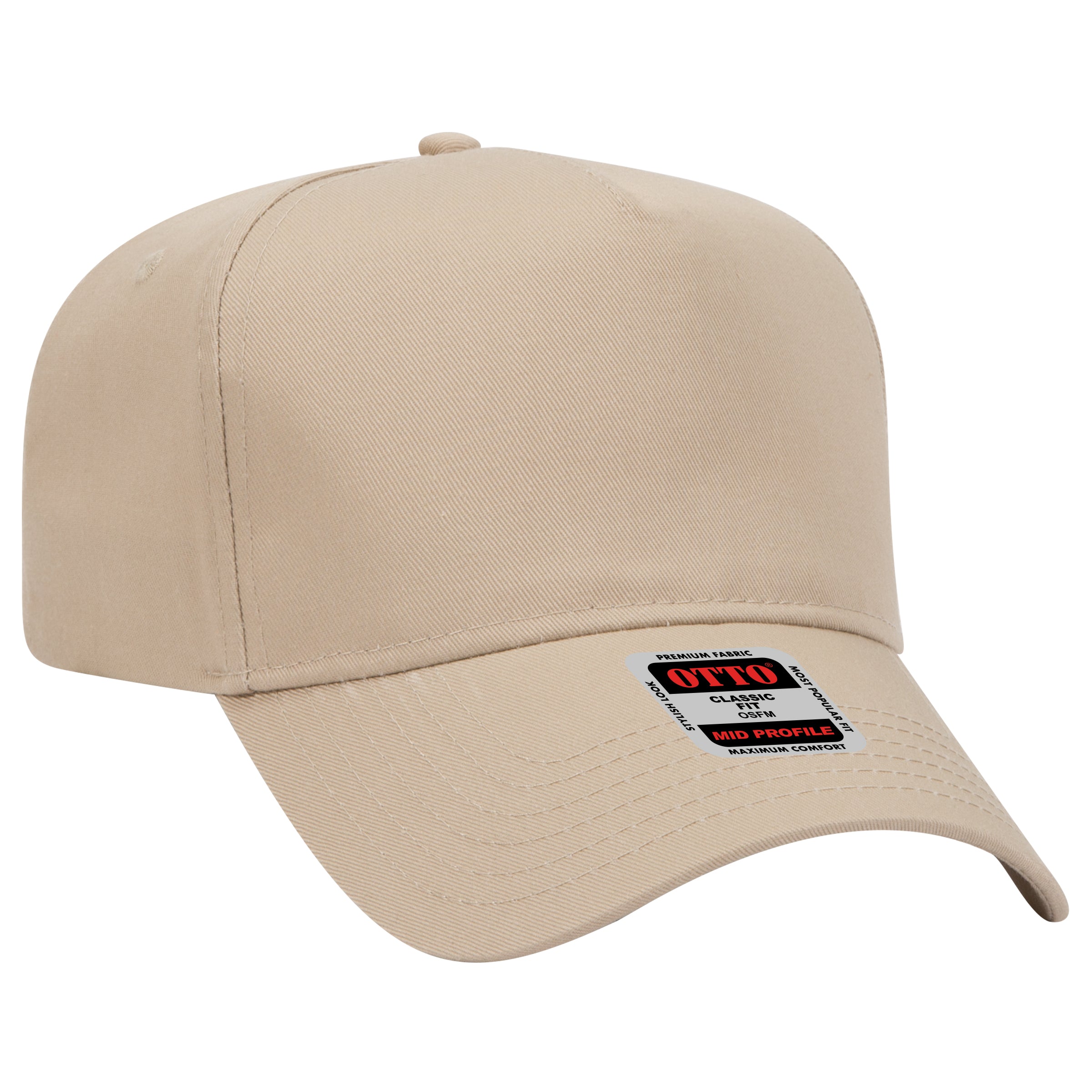 31-069 OTTO CAP 5 Panel Mid Profile Baseball Cap