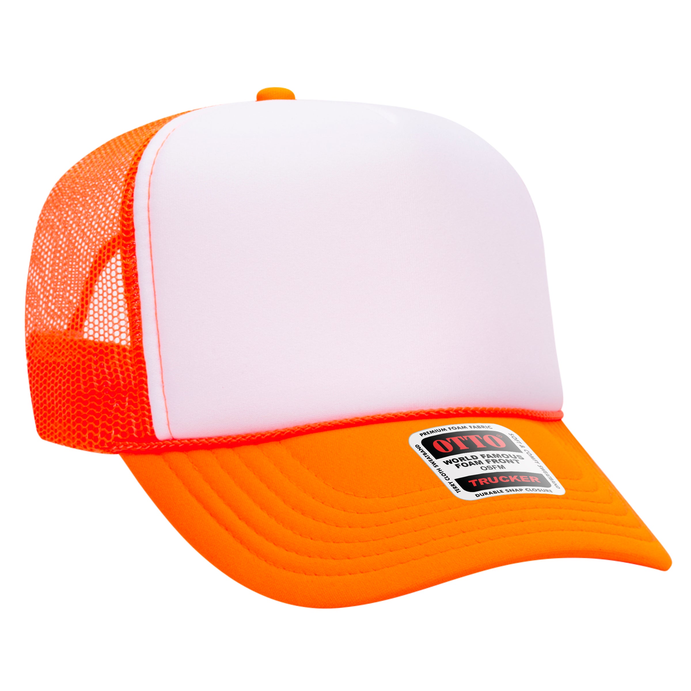 39-165 OTTO CAP 5 Panel High Crown Mesh Back Trucker Hat
