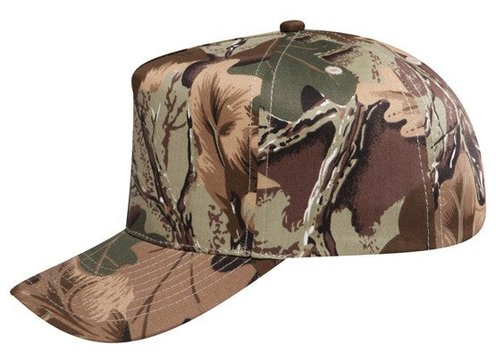 46-047 OTTO CAP Camouflage 5 Panel Mid Profile Baseball Cap