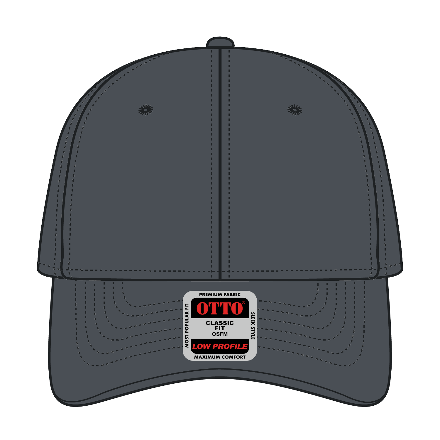 18-864 OTTO CAP 6 Panel Low Profile Baseball Cap