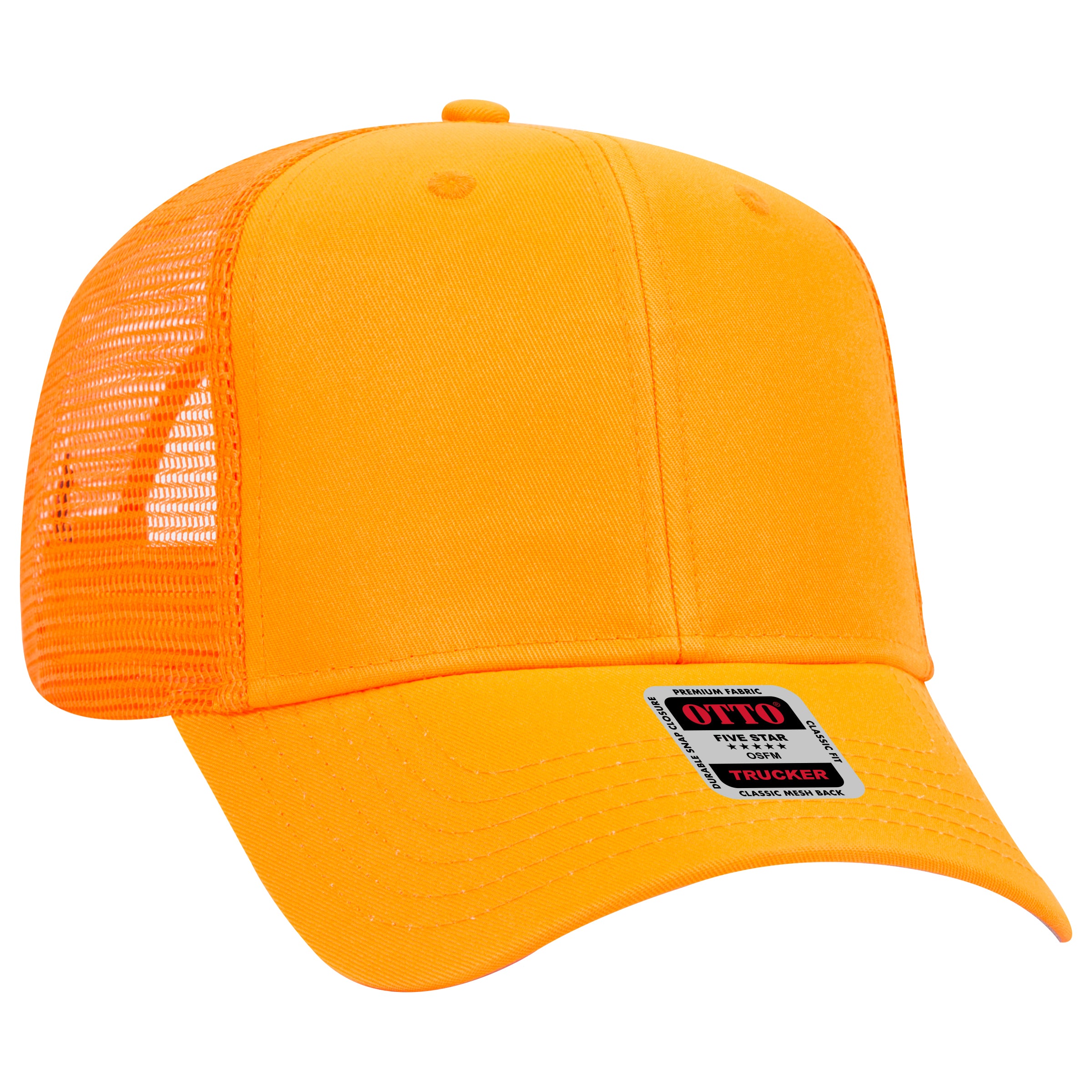 30-287 OTTO CAP 6 Panel Mid Profile Mesh Back Trucker Hat