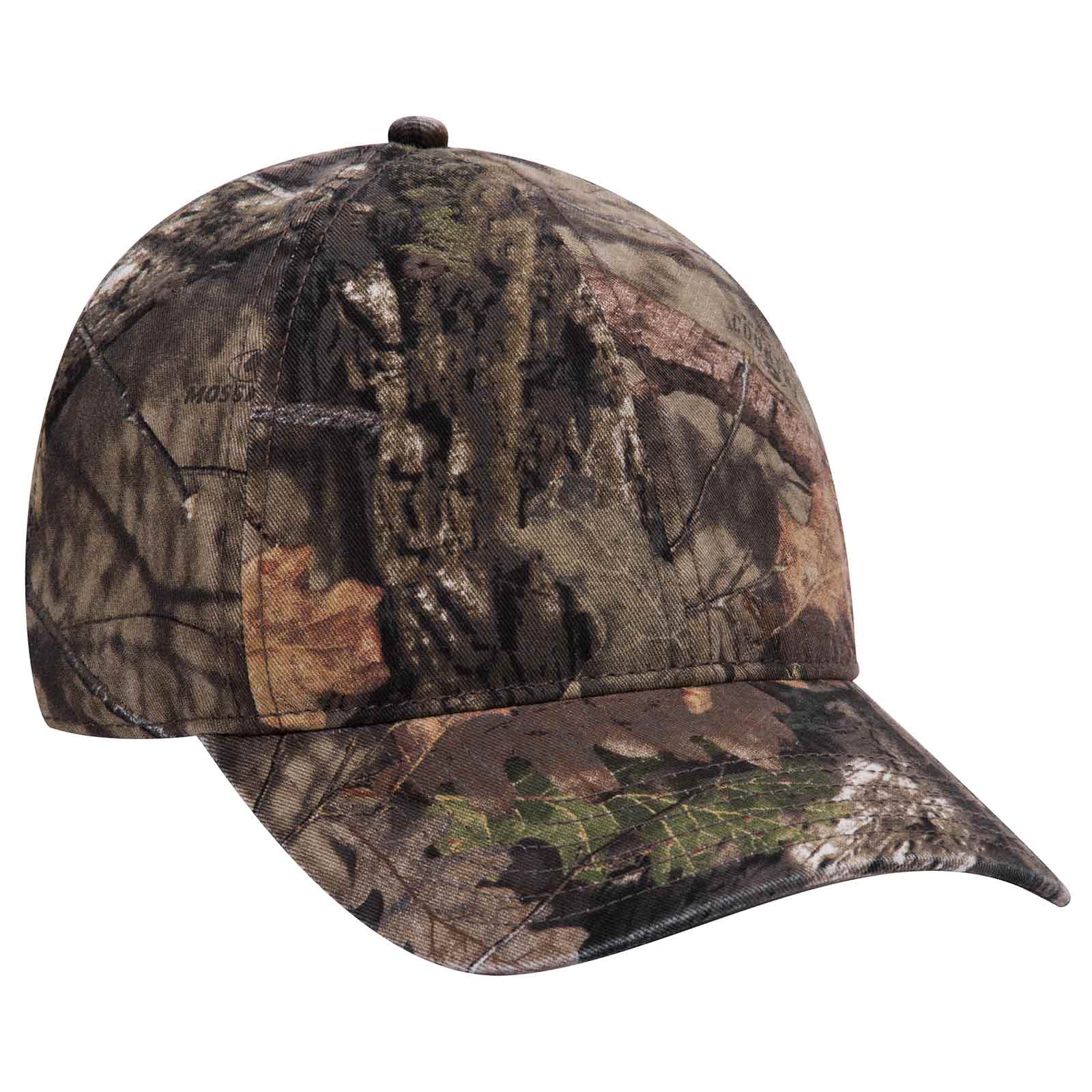 171-1296 OTTO CAP Mossy Oak Camouflage Garment Washed 6 Panel Low Profile Baseball Cap