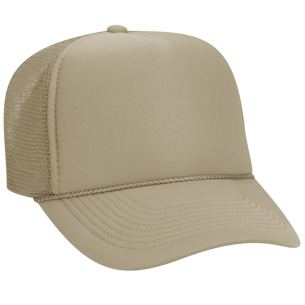 32-467 OTTO CAP 5 Panel Mid Profile Mesh Back Trucker Hat