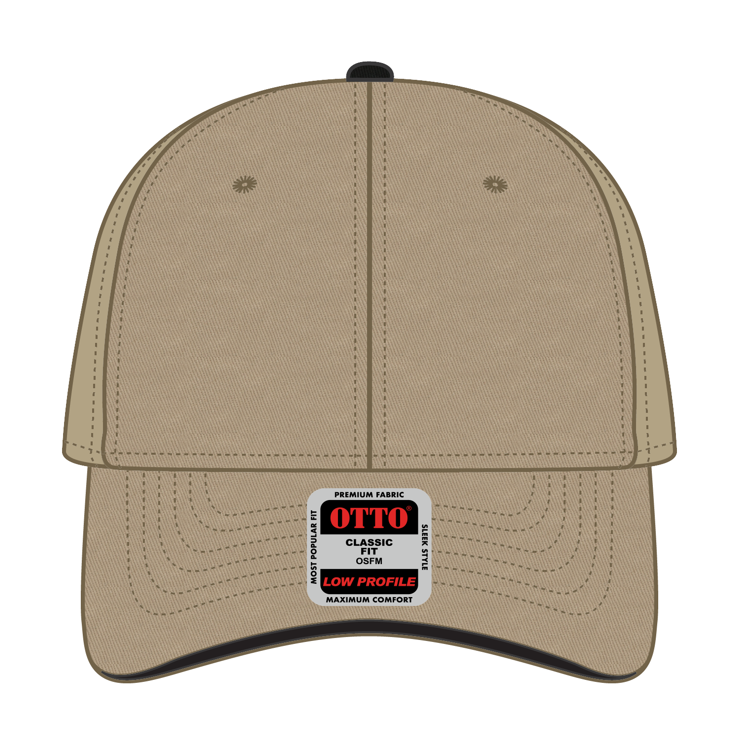 23-434 OTTO CAP 6 Panel Low Profile Baseball Cap
