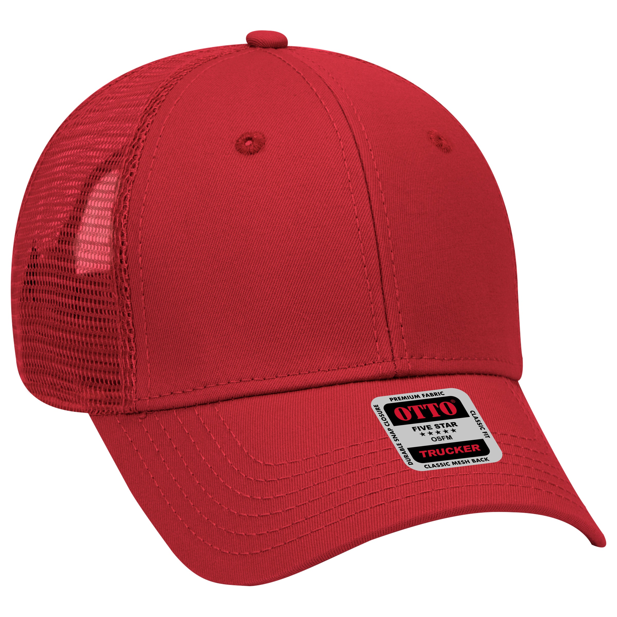83-942 OTTO CAP 6 Panel Low Profile Mesh Back Trucker Hat