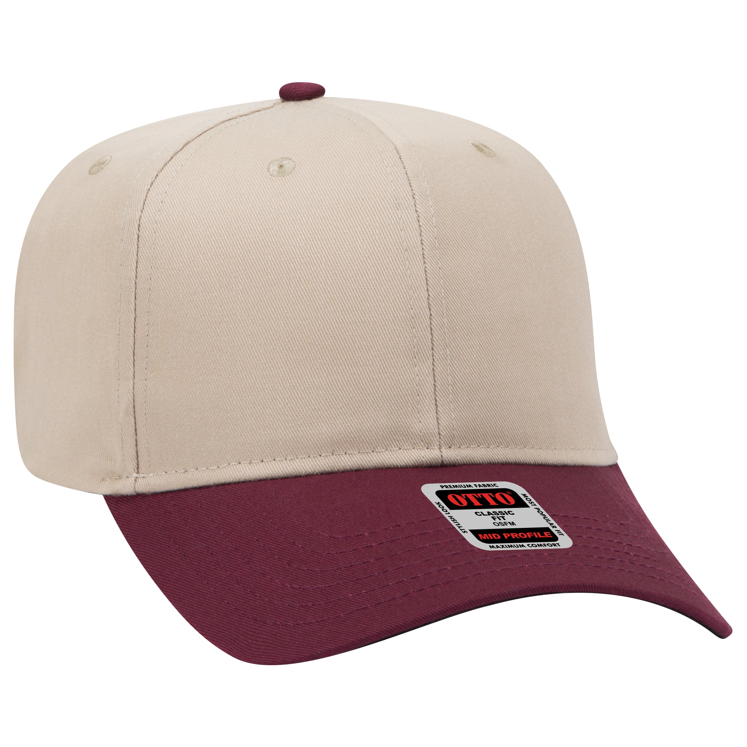 27-079 OTTO CAP 6 Panel Mid Profile Baseball Cap