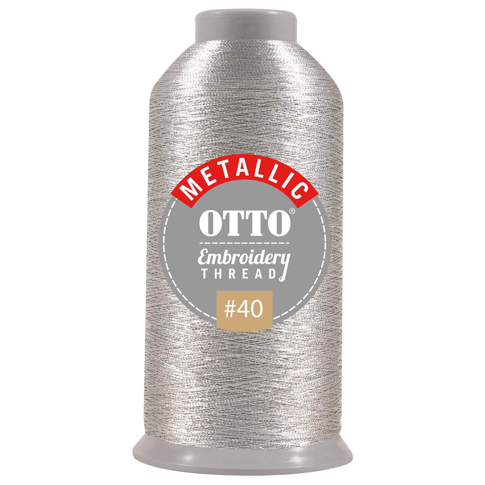 157-106 OTTO Embroidery Metallic Thread #40 3,300 yd. Cone