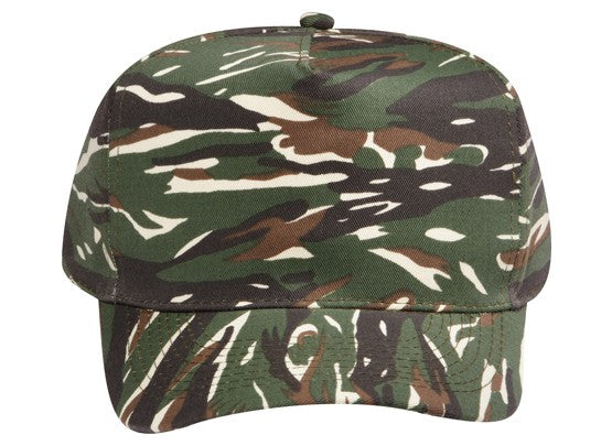 46-047 OTTO CAP Camouflage 5 Panel Mid Profile Baseball Cap